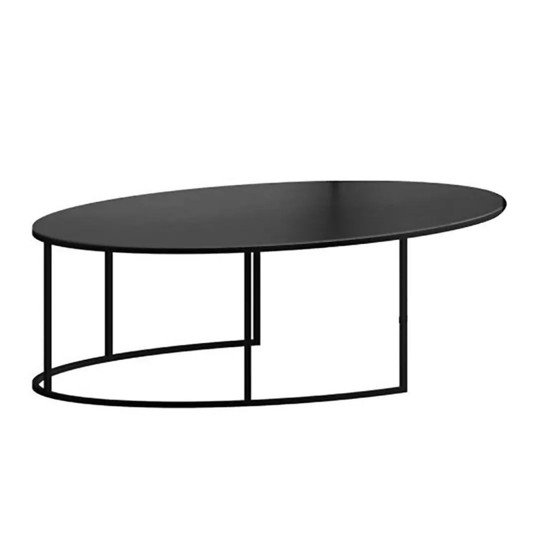 Zeus - Slim Irony Oval Couchtisch - kupferschwarz Sandeffekt/BxHxT 72x29x42 günstig online kaufen