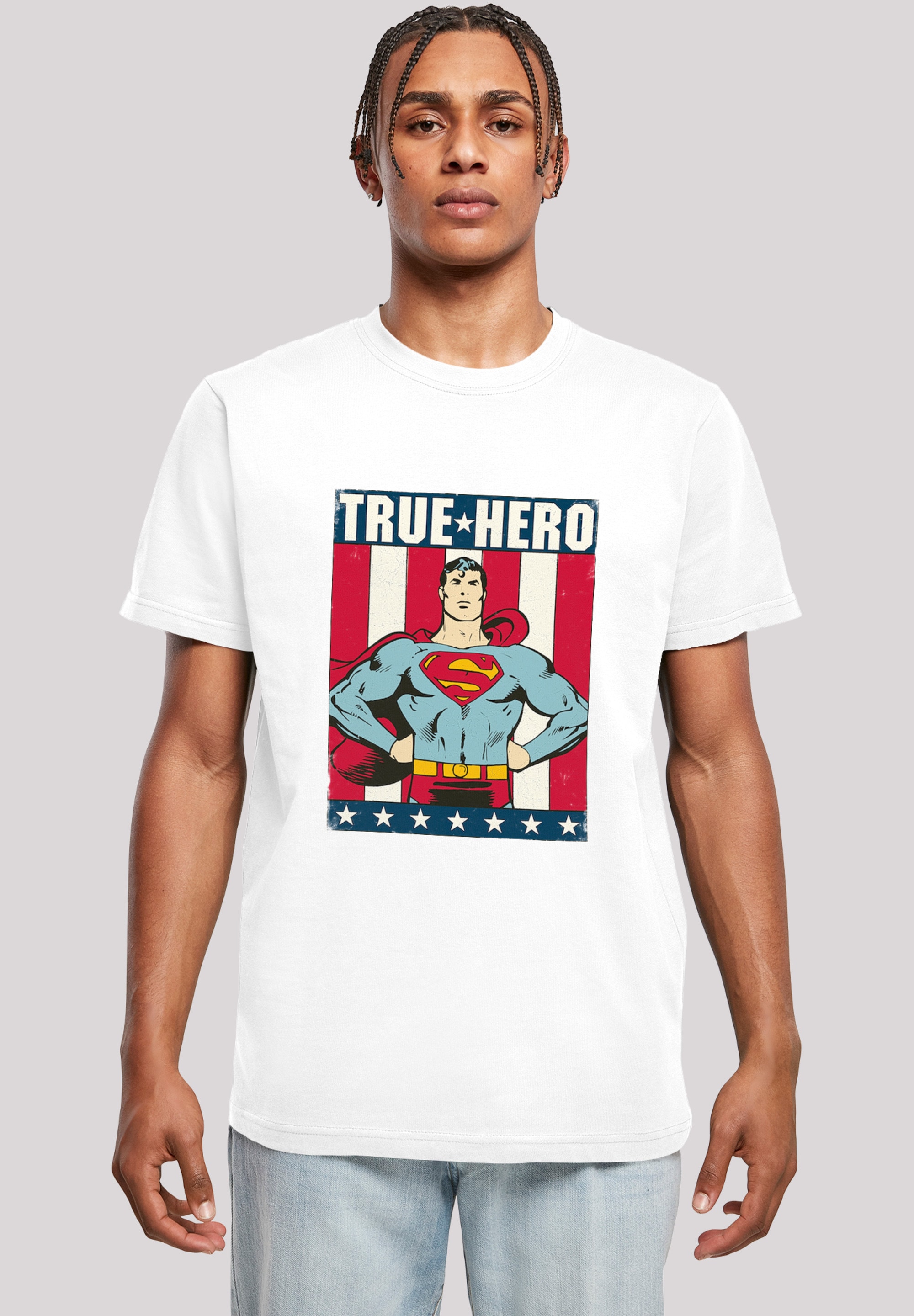 F4NT4STIC T-Shirt "T-Shirt DC Comics Superman True Hero Superheld", Herren, günstig online kaufen