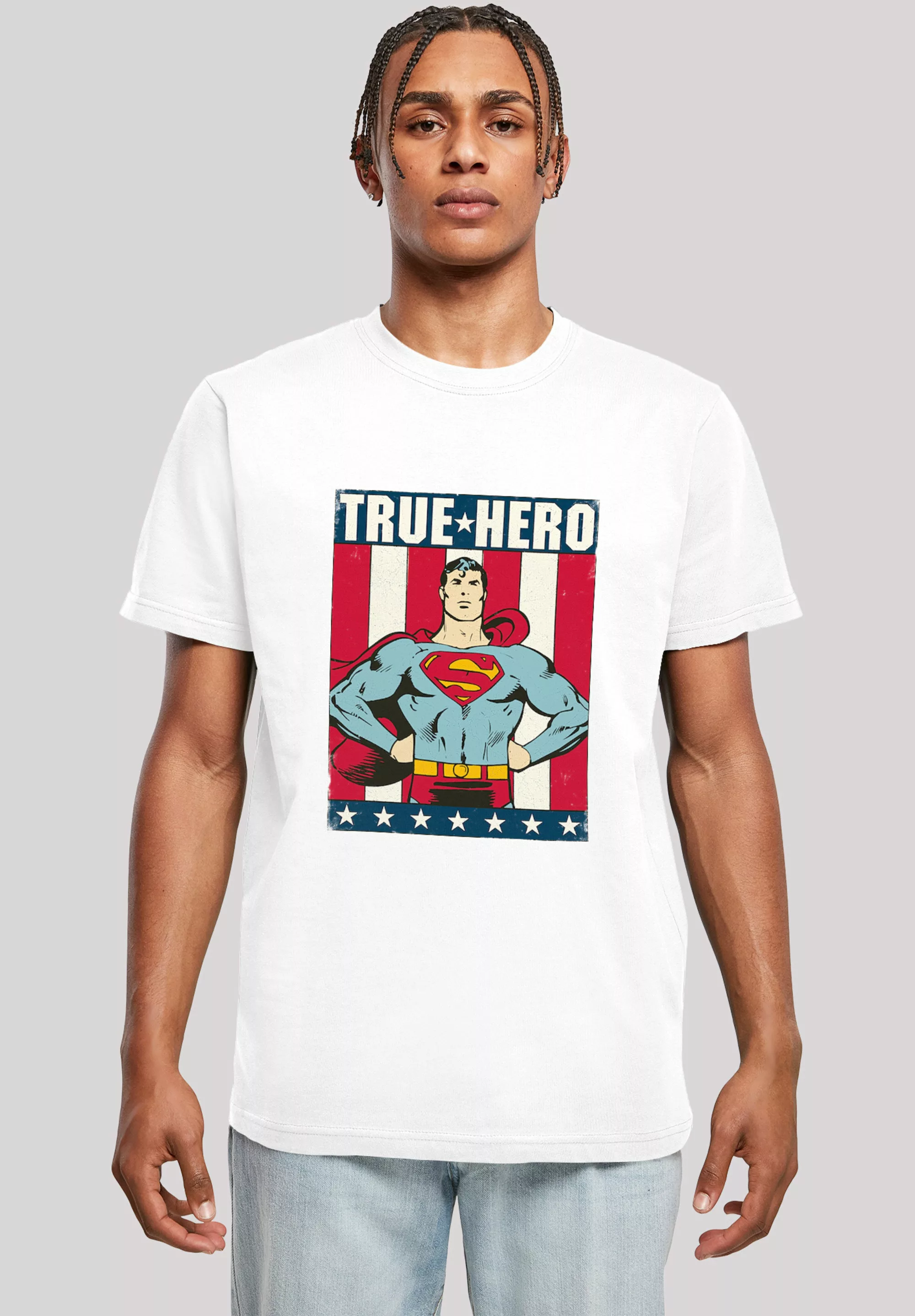 F4NT4STIC T-Shirt "T-Shirt DC Comics Superman True Hero Superheld", Herren, günstig online kaufen