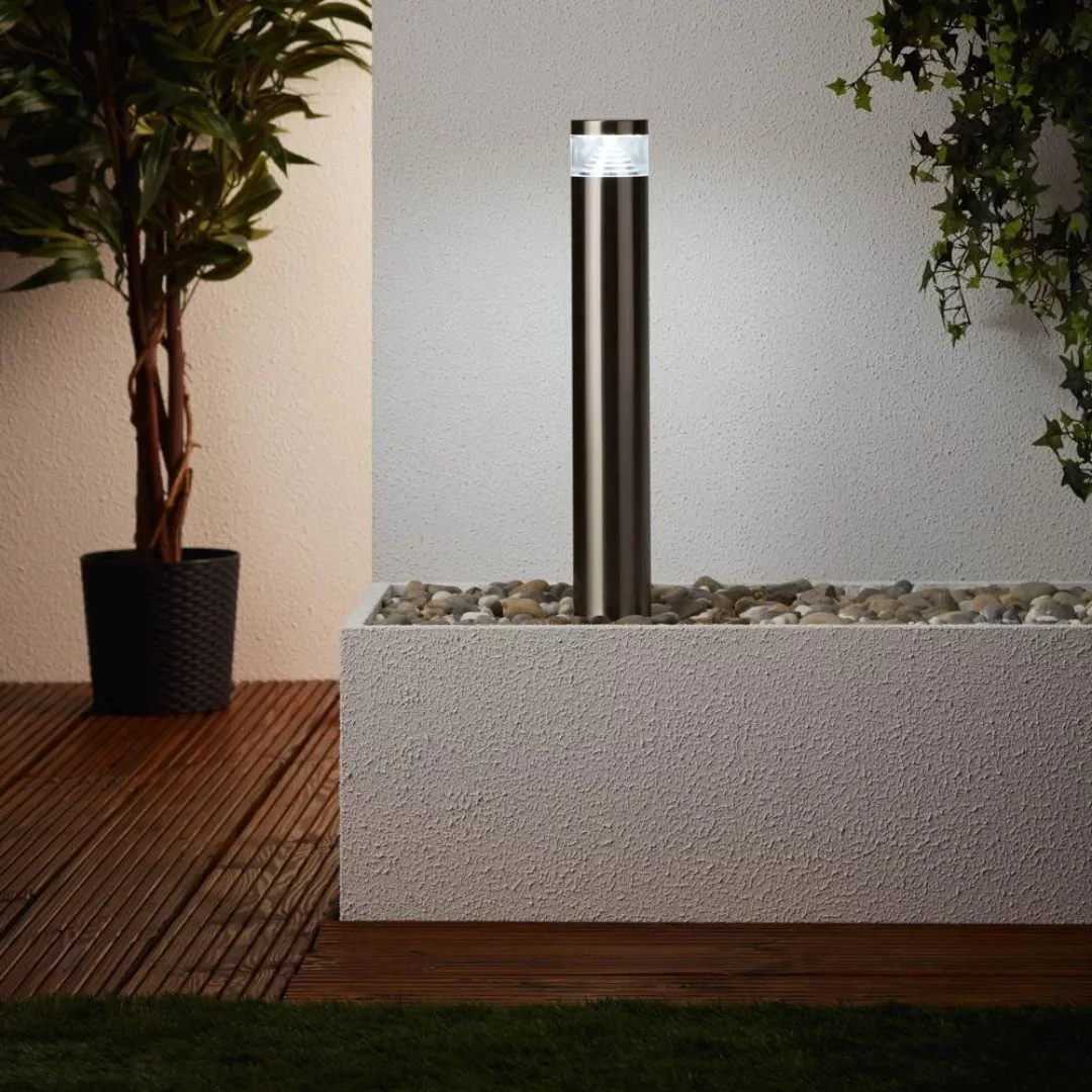 Brilliant LED-Außen-Pollerleuchte Avon Edelstahloptik günstig online kaufen