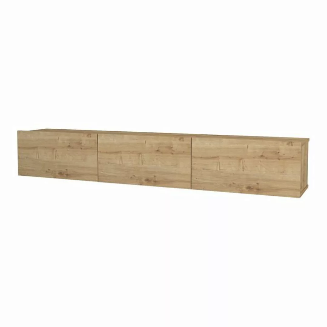 en.casa TV-Schrank »Vihti« Fernsehschrank 180x31x29,5cm Eiche-Optik, 5cm Ei günstig online kaufen