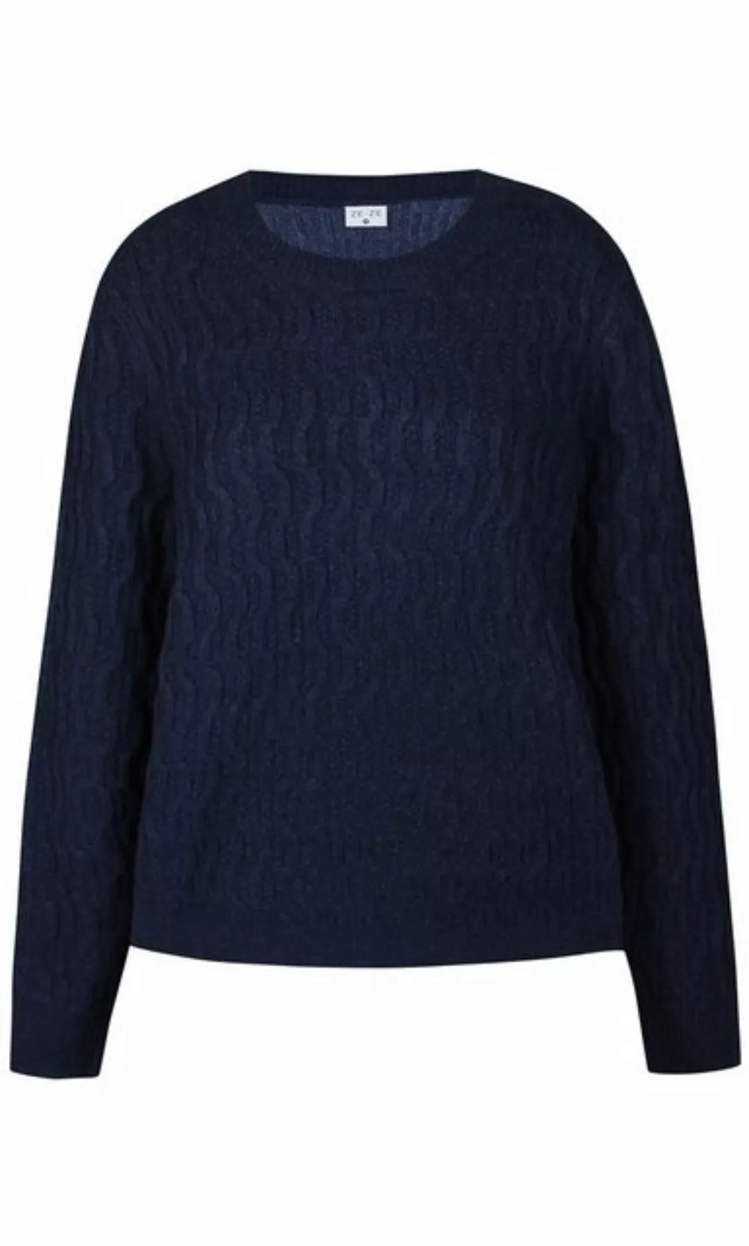 ZE-ZE Nordic Rundhalspullover Pullover Remi navy günstig online kaufen