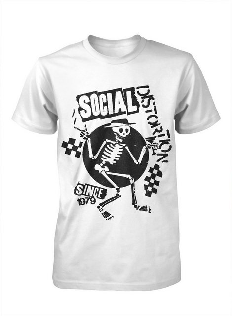 Social Distortion T-Shirt Speakeasy Checkerboard White günstig online kaufen