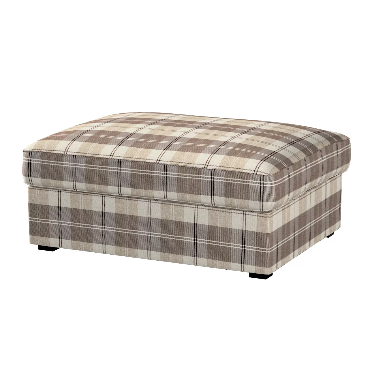 Bezug für Kivik Hocker, braun-beige, Bezug für Hocker Kivik, Edinburgh (115 günstig online kaufen