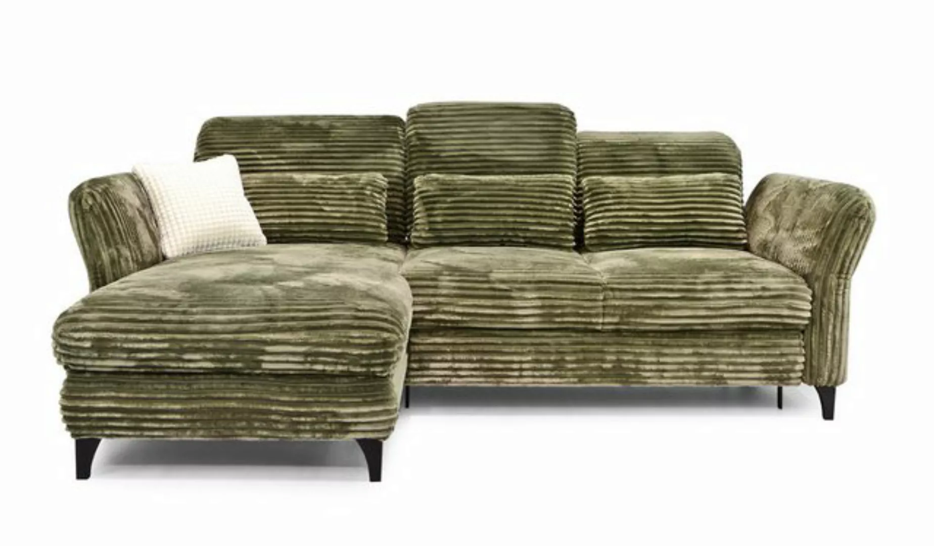 Hygger Möbelhaus Ecksofa Eva Schlafcouch mit Bettkasten Sofa Cord L-Form 25 günstig online kaufen