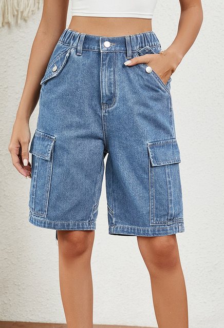 CHENIN Jeansshorts Arbeitshose aus gewaschenem, personalisiertem denim Jean günstig online kaufen