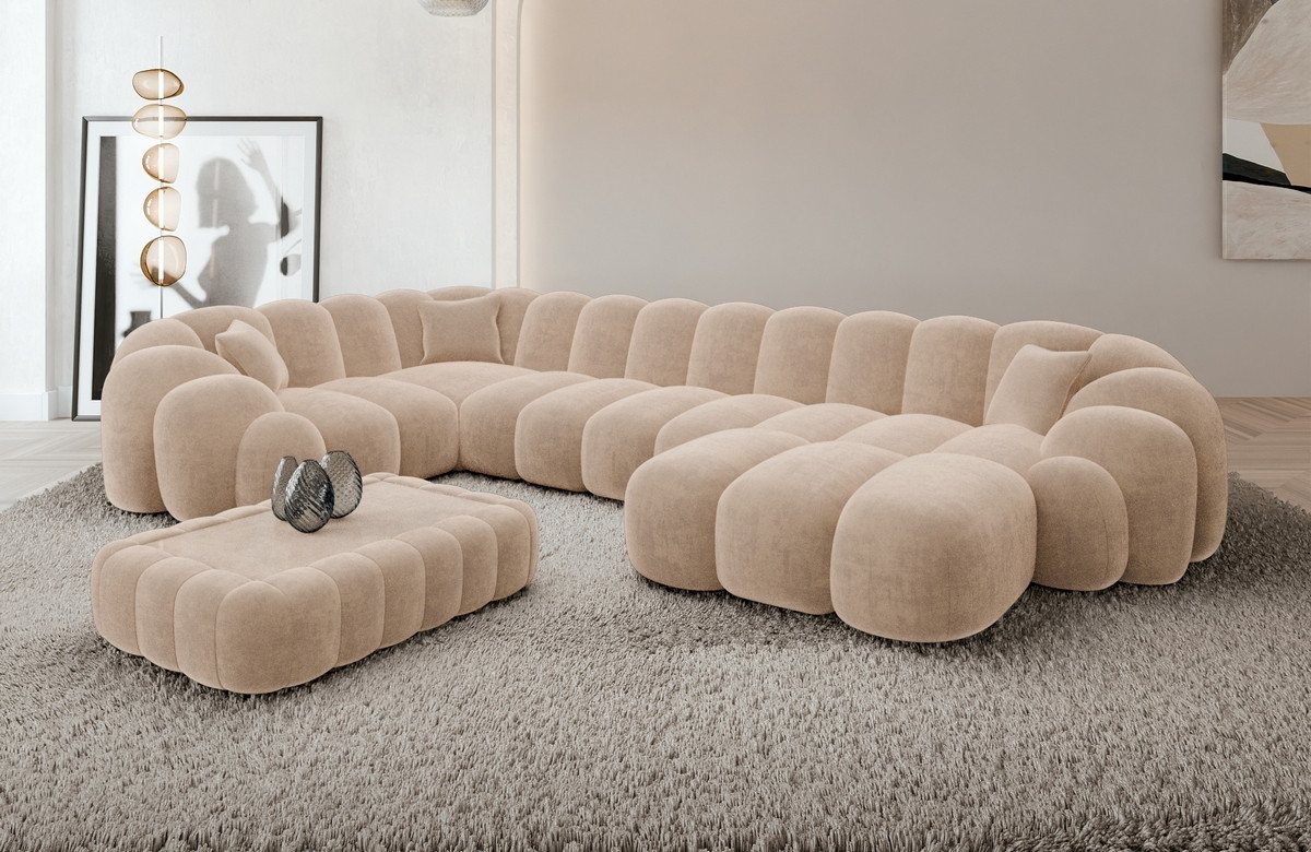 Sofa Dreams Sofa Rajada U Form Stoff günstig online kaufen