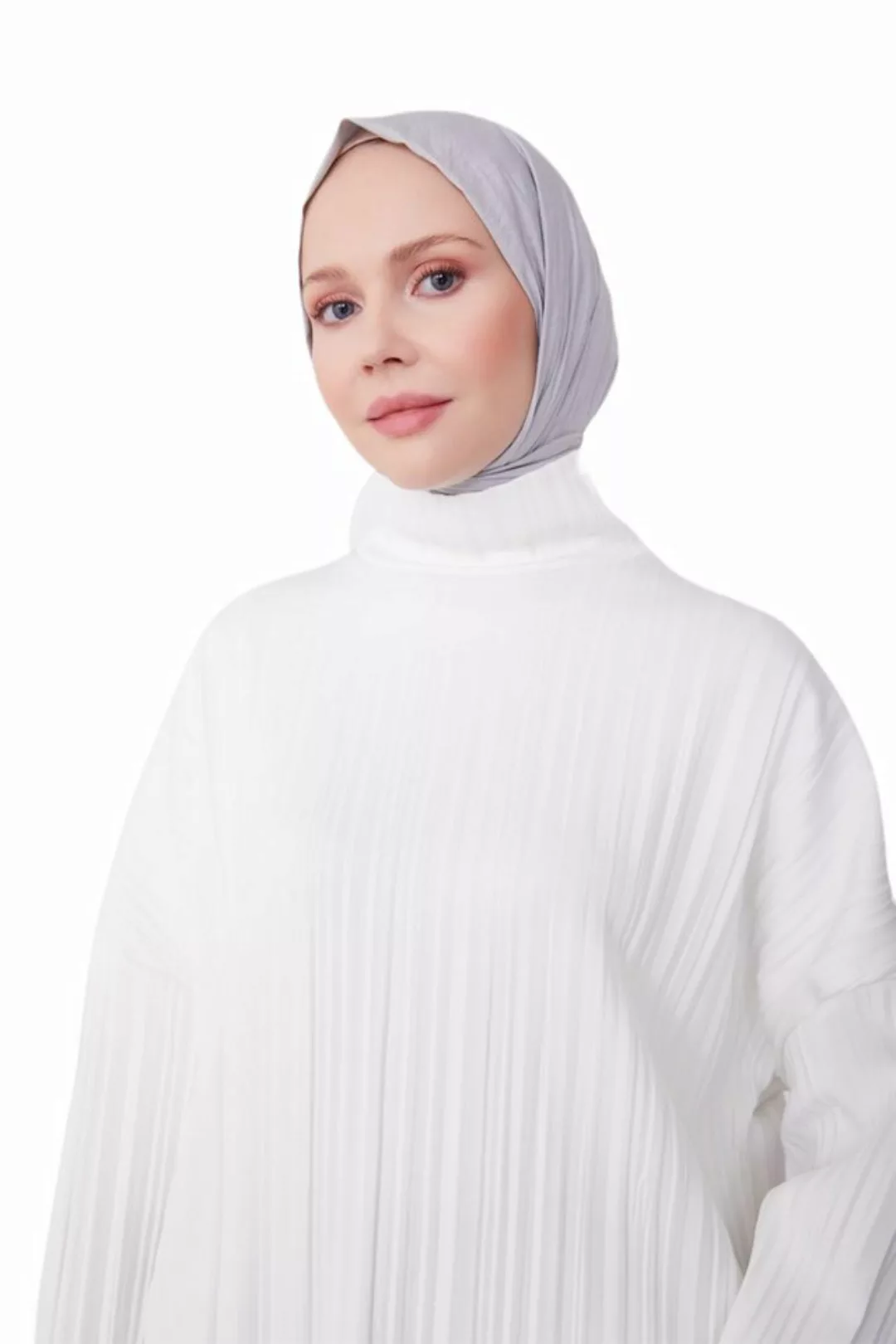 ARMİNE Langarmbluse Armine Plissee-Strickbluse – moderne und elegante Hijab günstig online kaufen