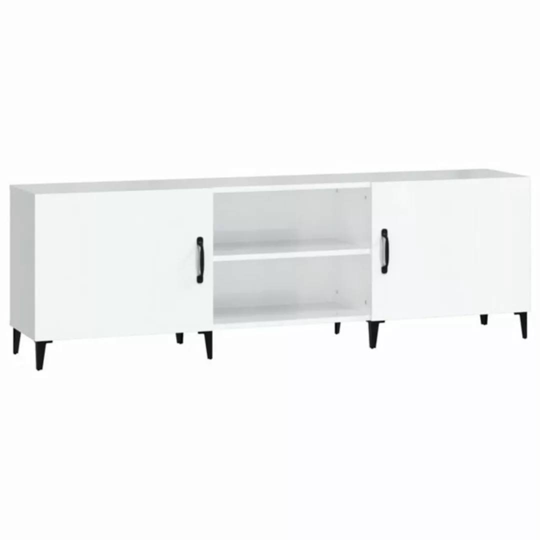 furnicato TV-Schrank Hochglanz-Weiß 150x30x50 cm Holzwerkstoff (1-St) günstig online kaufen