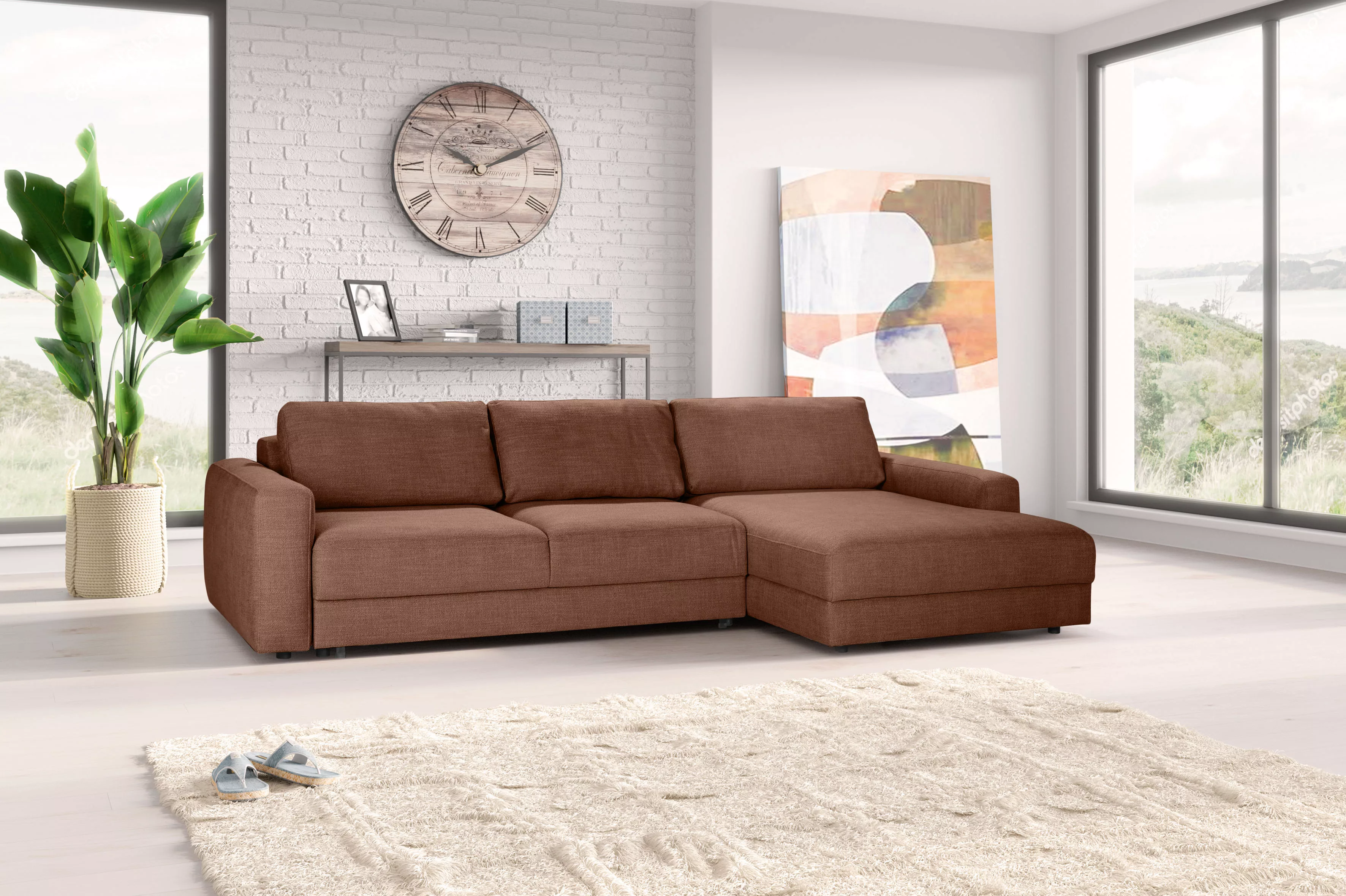 TRENDMANUFAKTUR Ecksofa "Bourbon" günstig online kaufen