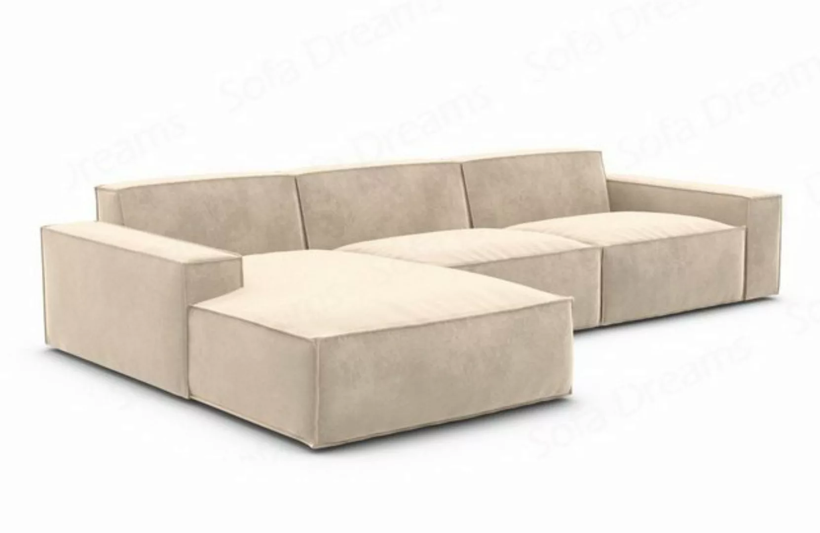 Sofa Dreams Ecksofa Stoffsofa Sofa Polstercouch Modern Formenta L Form Kurz günstig online kaufen