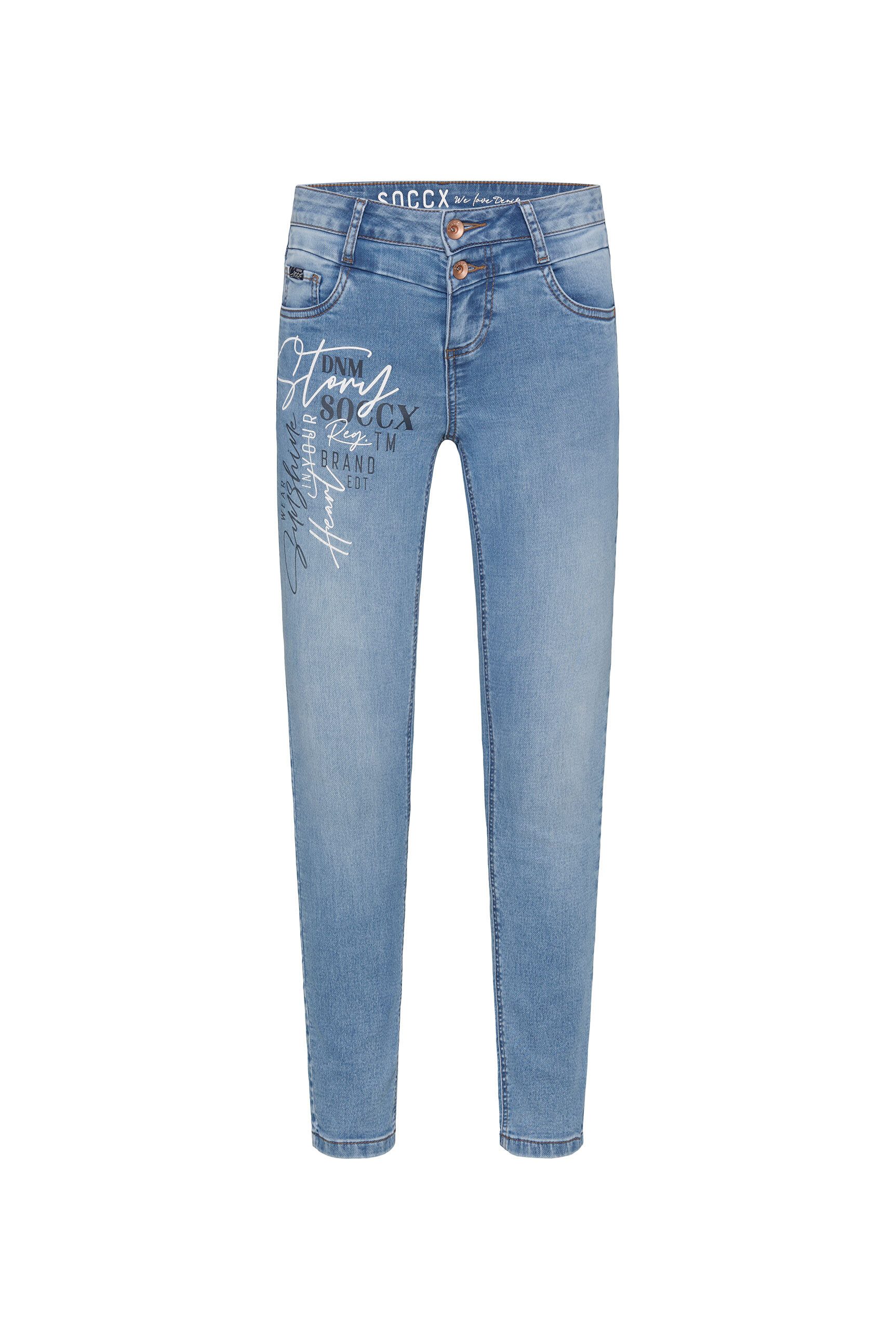 SOCCX Slim-fit-Jeans, mit verkürztem Bein günstig online kaufen