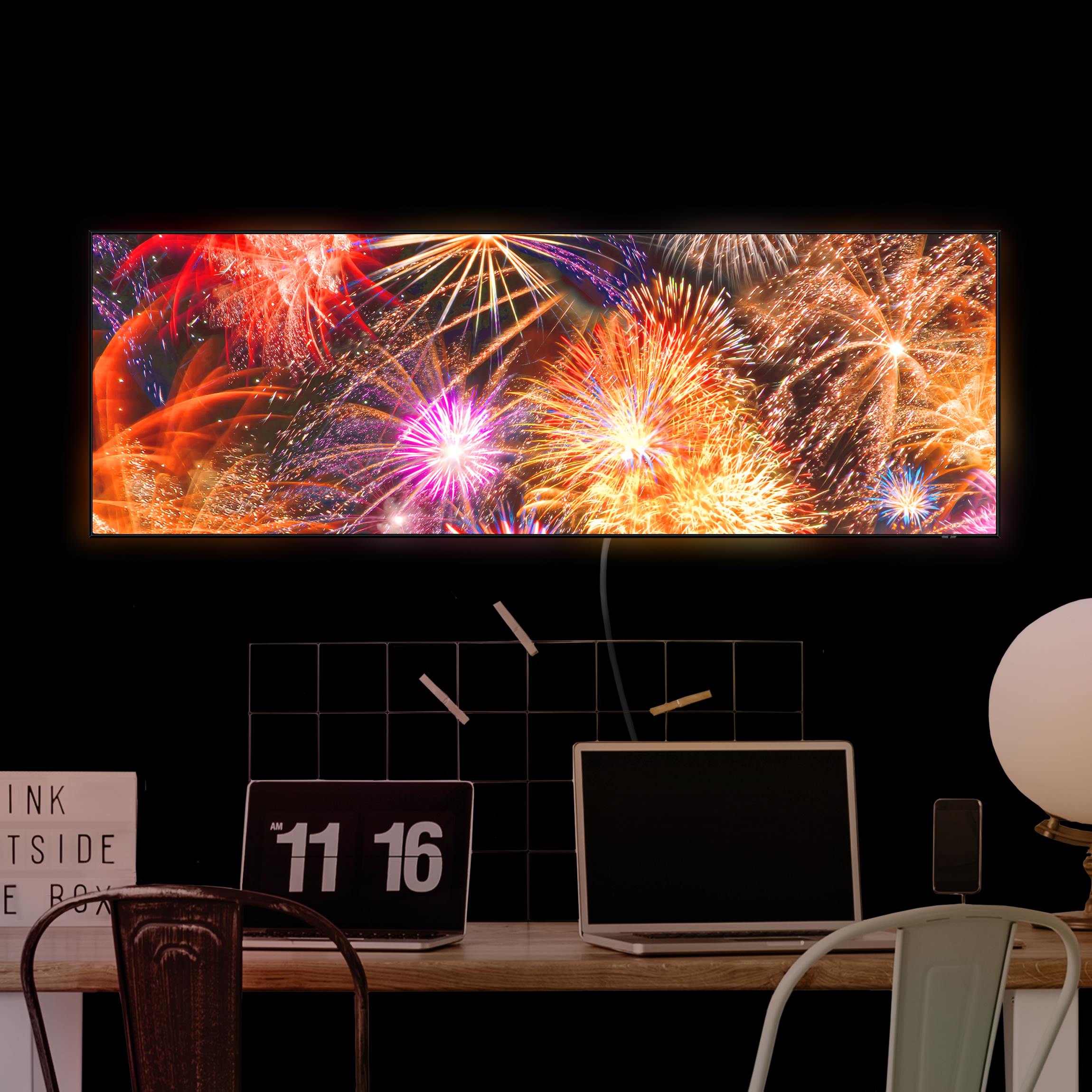 LED-Wechselbild Silvester Sky günstig online kaufen