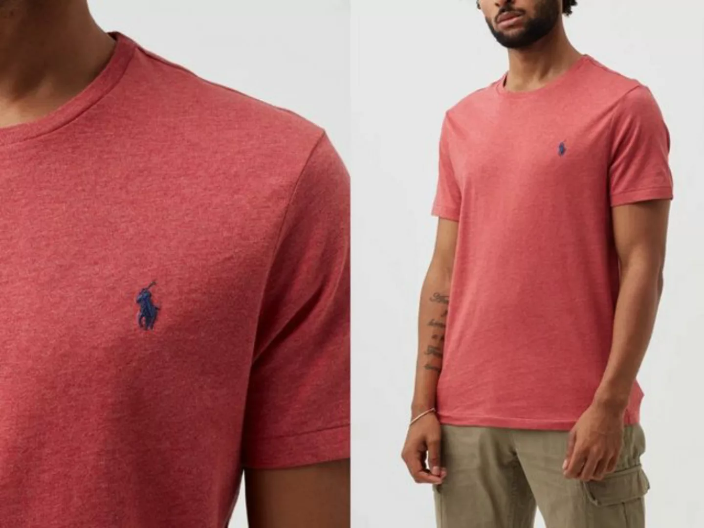 Ralph Lauren T-Shirt Polo Ralph Lauren Logo Pima Cotton T-Shirt Soft Shirt günstig online kaufen