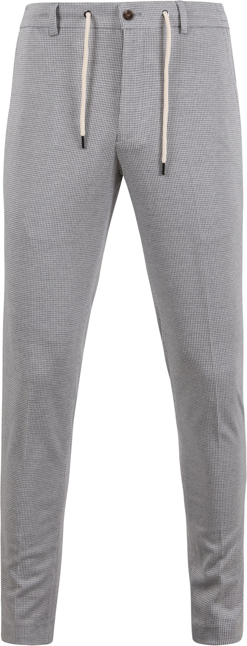 Suitable Pantalon Jersey Pied De Poule Grau - Größe 54 günstig online kaufen