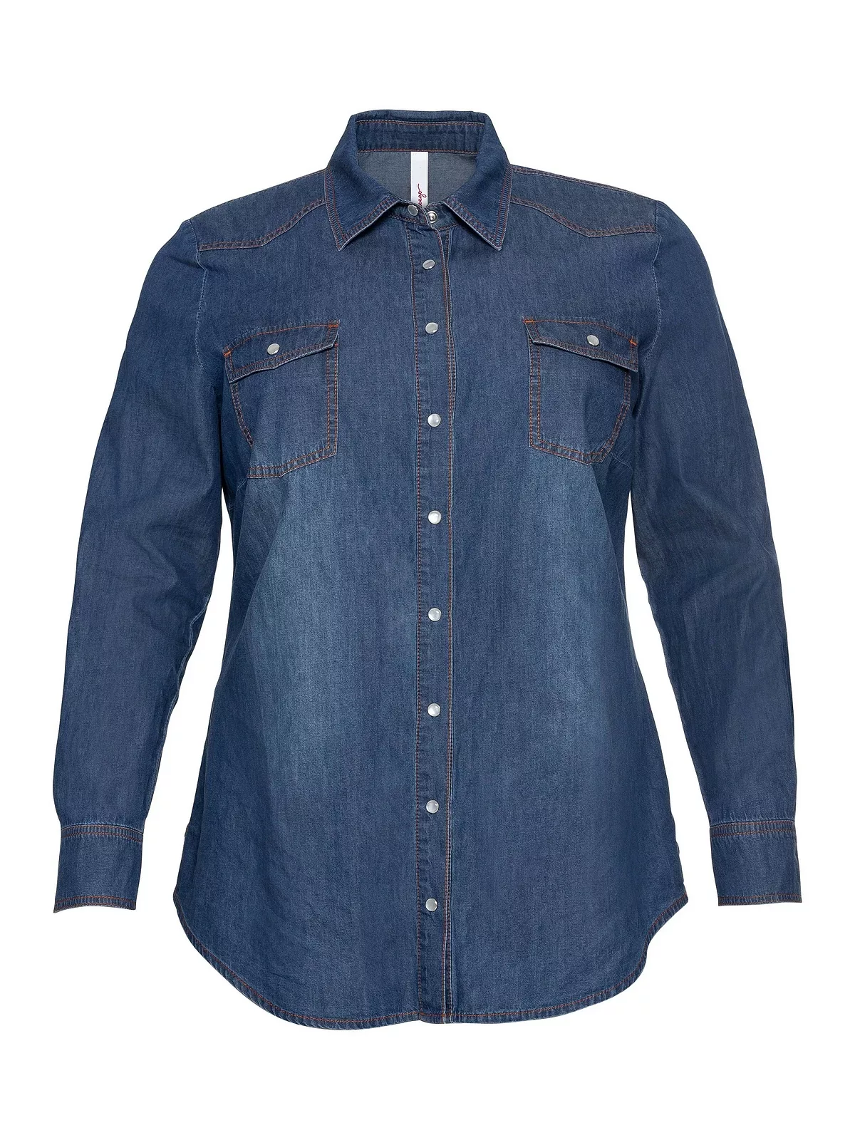 Sheego Jeansbluse "Große Größen", mit Knopfleiste und Brusttaschen günstig online kaufen
