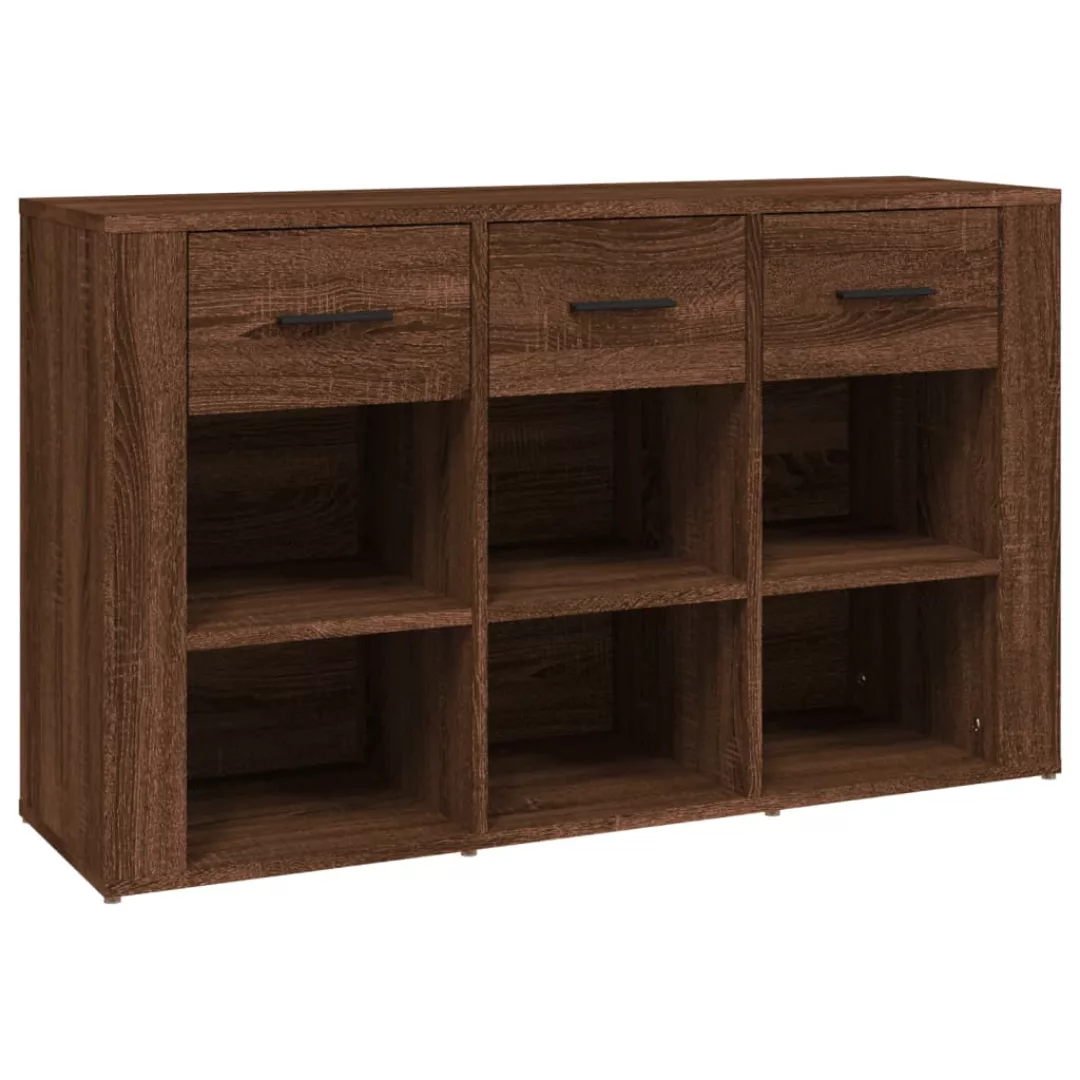 Vidaxl Sideboard Braun Eichen-optik 100x30x59,5 Cm Holzwerkstoff günstig online kaufen