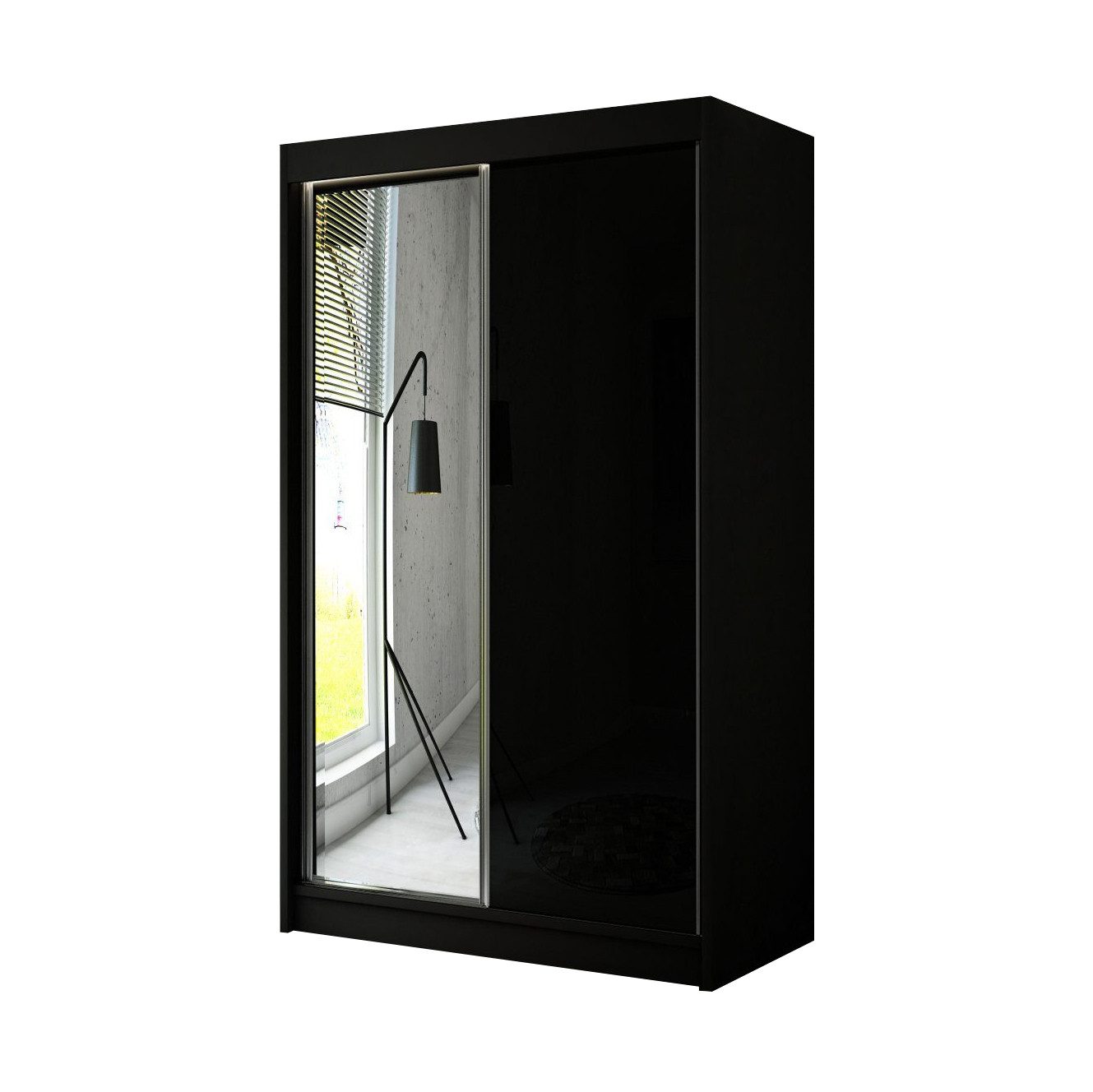 Beautysofa Kleiderschrank Velen (Kleiderstange, Regale, Spiegel) günstig online kaufen