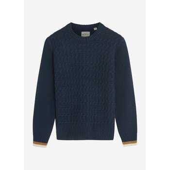 Ben Sherman  Pullover Strukturiertes Crew-Kabel mit Zopfmuster – dunkles Ma günstig online kaufen