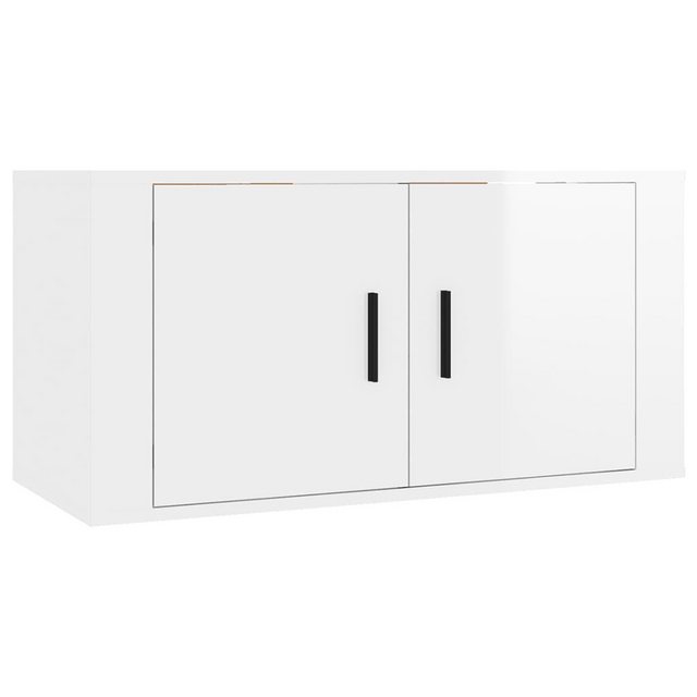 Vidaxl Tv-wandschrank Hochglanz-weiß 80x34,5x40 Cm günstig online kaufen