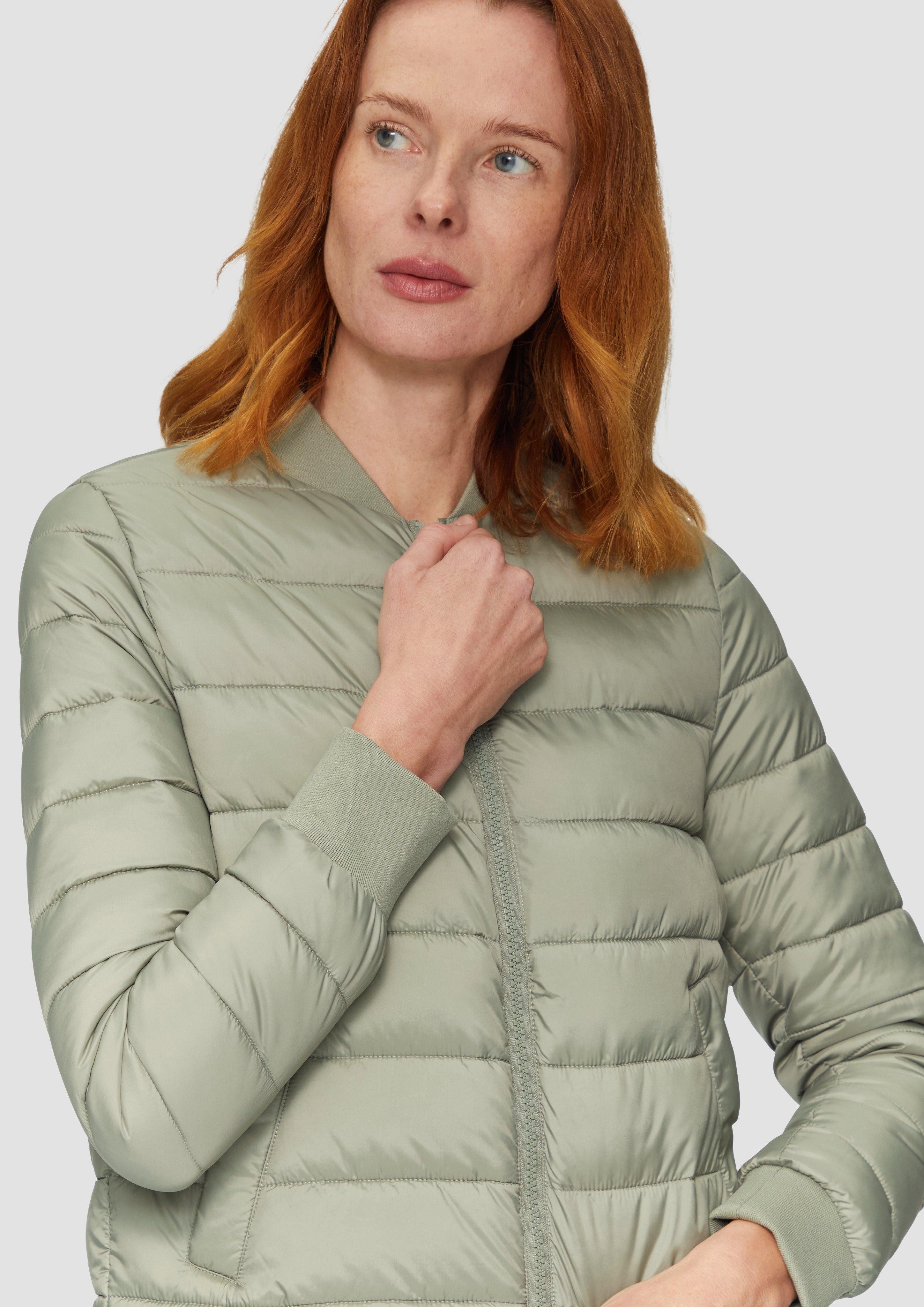 s.Oliver Funktionsjacke Kurze Steppjacke mit Rippbündchen günstig online kaufen