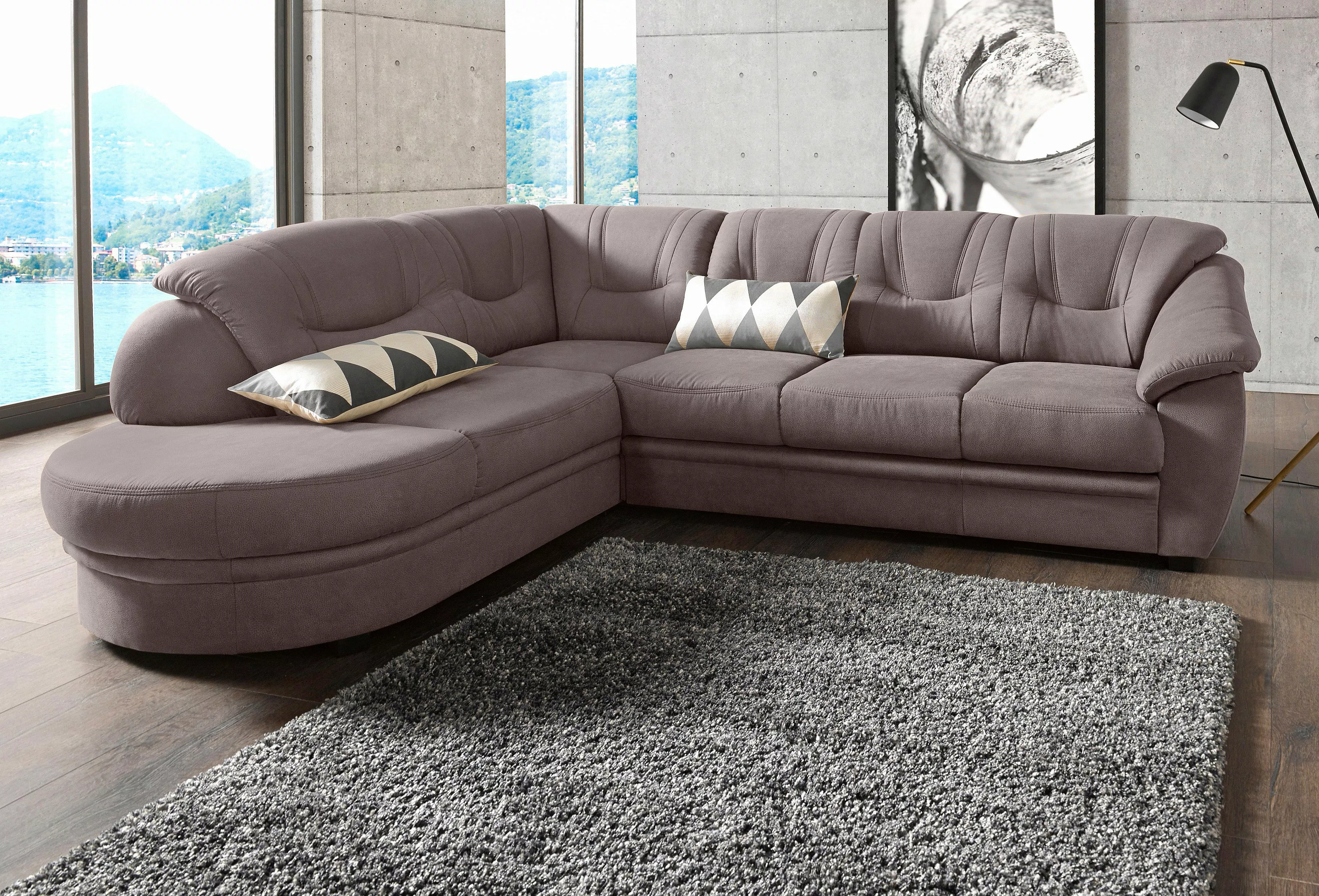 sit&more Ecksofa Bellevue L-Form, wahlweise mit Bettfunktion günstig online kaufen