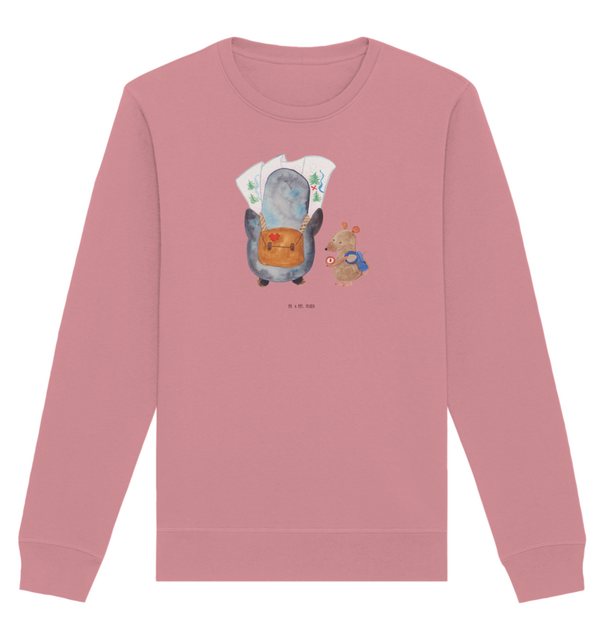 Mr. & Mrs. Panda Longpullover Größe L Pinguin & Maus Wanderer - Canyon Pink günstig online kaufen