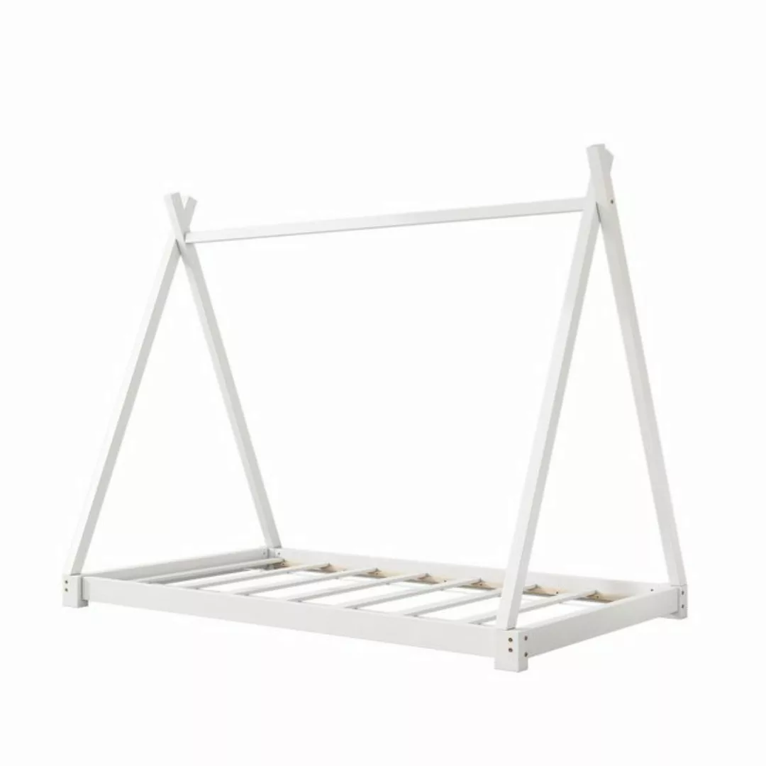 OKWISH Einzelbett Massivholzbett, Flachbett, Zelt-Modellierbett 90*200cm, o günstig online kaufen