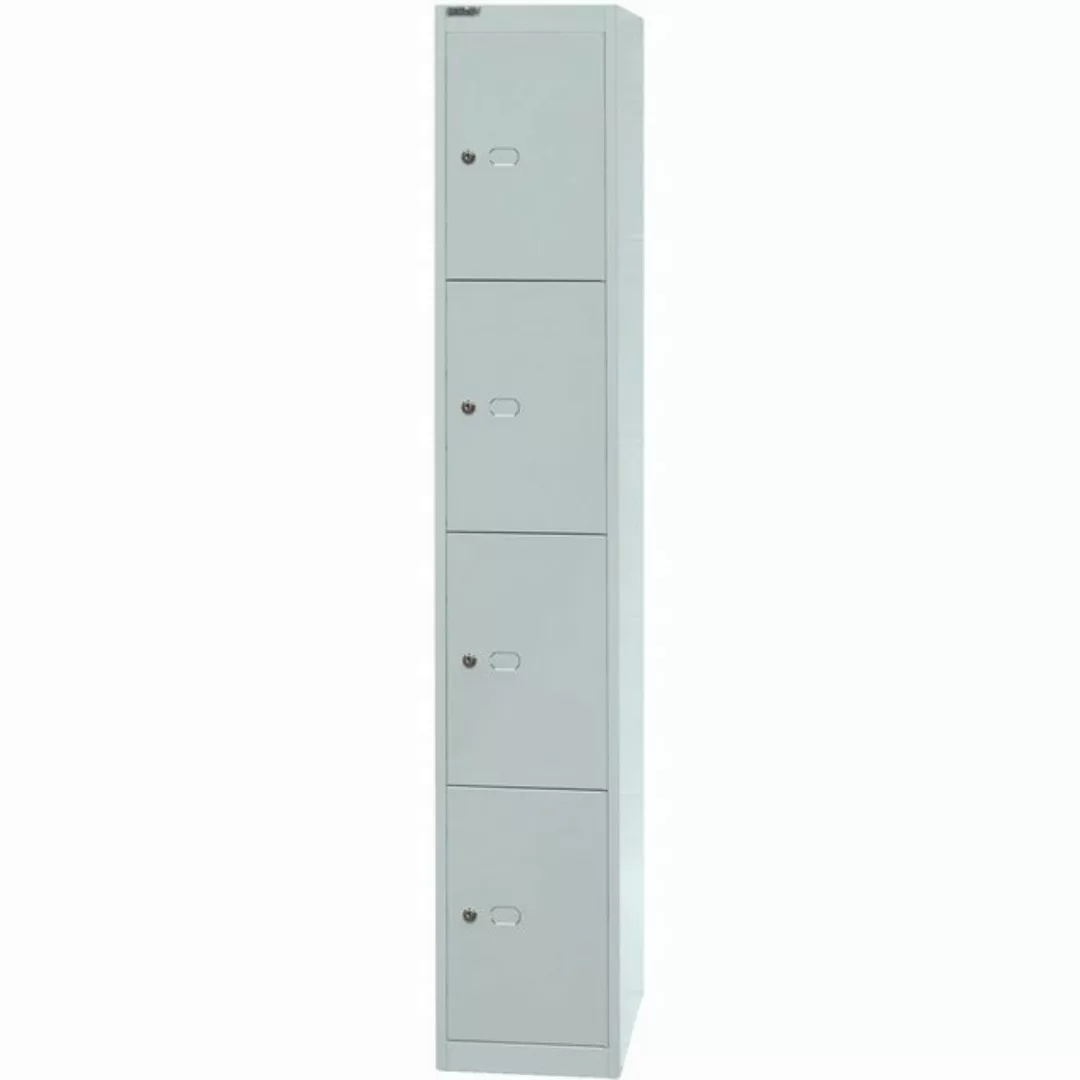 Bisley Garderobenschrank Garderobenschrank 4 Fächer lichtgrau. günstig online kaufen