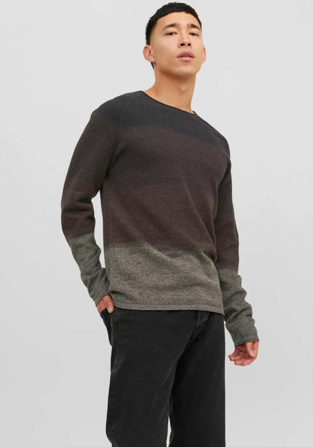 Jack & Jones Rundhalspullover JJEHILL KNIT CREW NECK NOOS günstig online kaufen