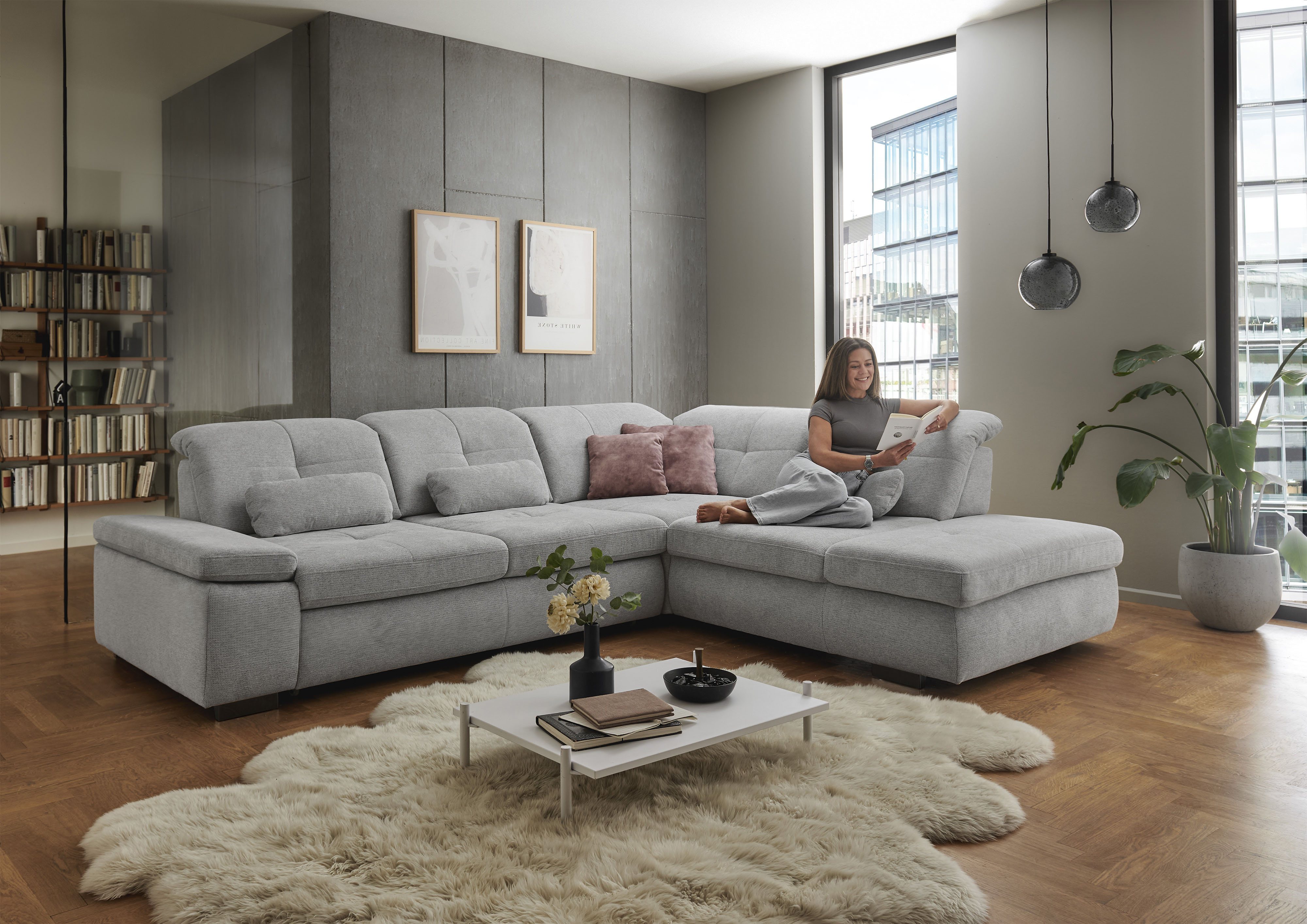 Die PlanBar Ecksofa "MP-IN16012 L-Form mit Federkern-Polsterung", inkl. Sit günstig online kaufen