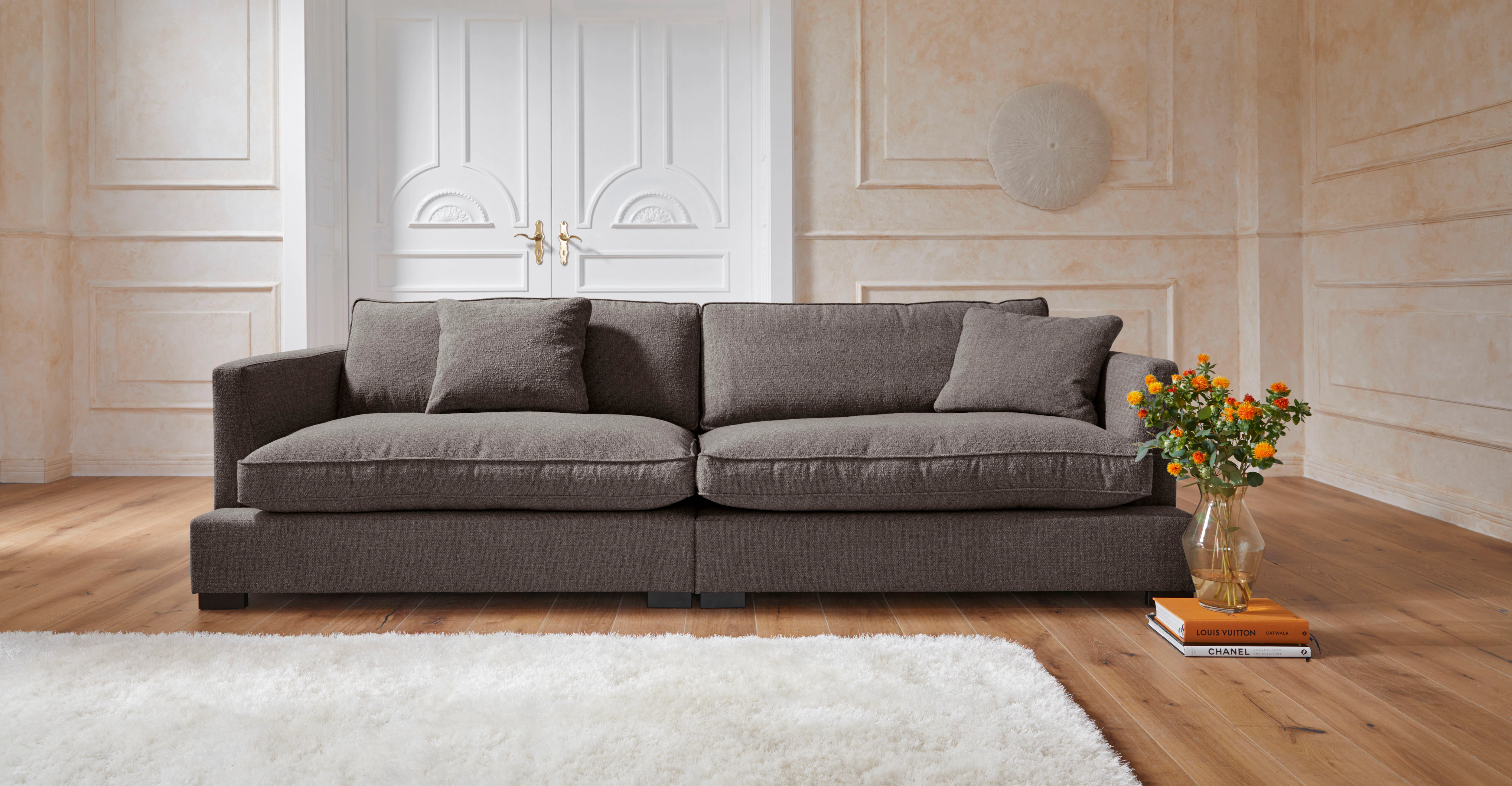 Guido Maria Kretschmer Home&Living Big-Sofa "Annera", weicher Sitzkomfort, günstig online kaufen