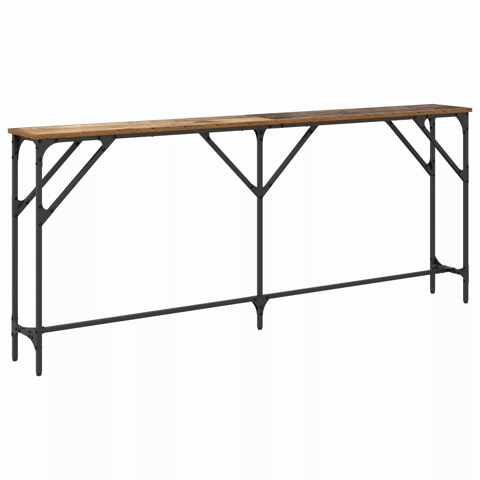 vidaXL Beistelltisch Konsolentisch Altholz 180x23x75 cm günstig online kaufen