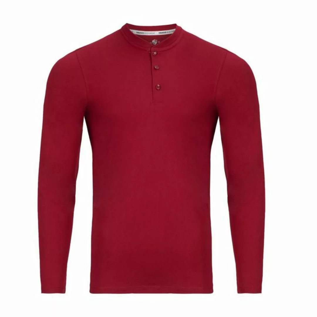 Haasis Bodywear Herren Shirt Mit Knopfleiste; Langarm, Single Jersey günstig online kaufen