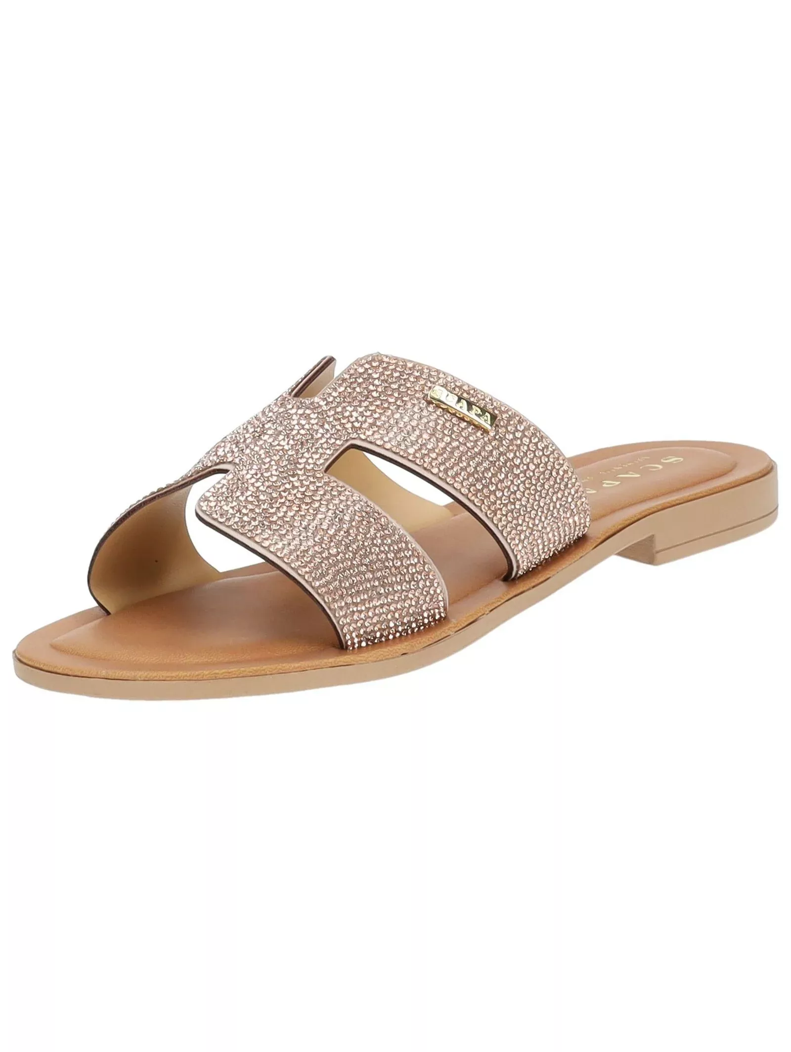 Scapa Pantolette "scapa Pantoletten Lederimitat/Textil" günstig online kaufen