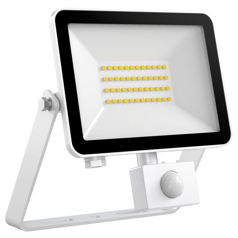 DOTLUX LED-Strahler FLOORslim-sensor 30W 3000K weiss mit Bewegungsmelder PI günstig online kaufen