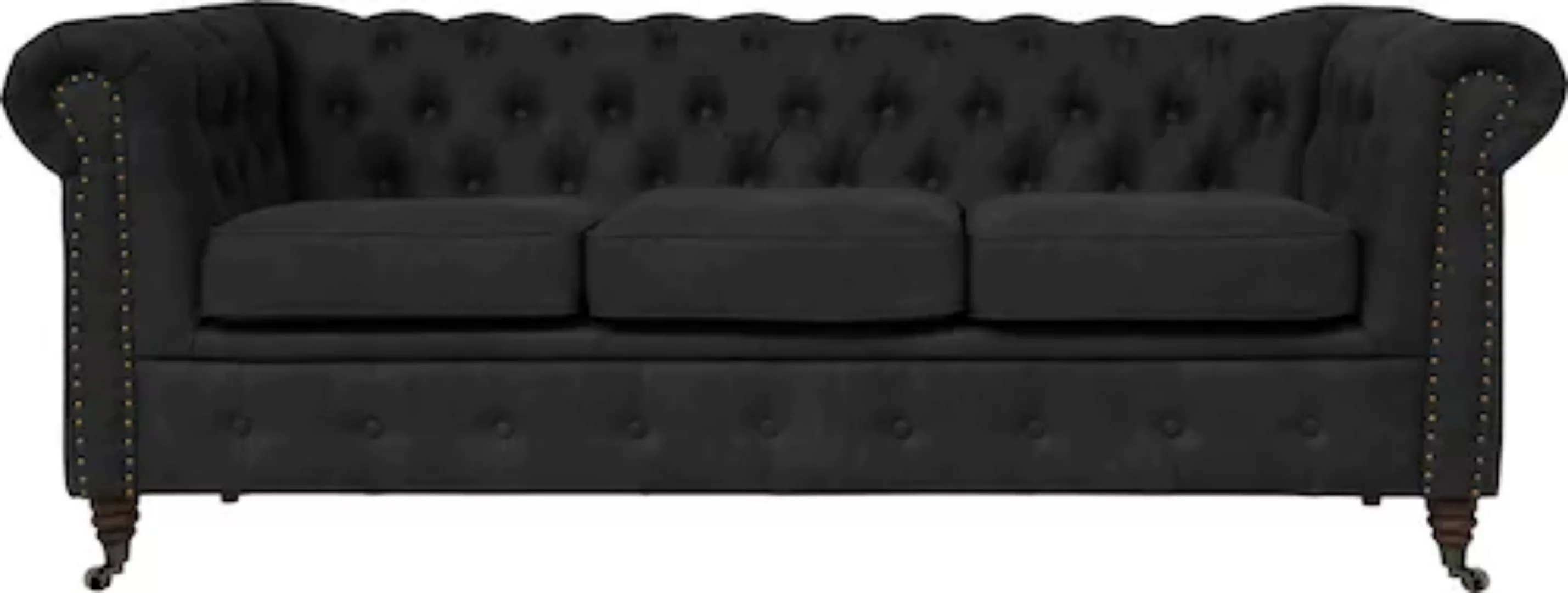 Home affaire Chesterfield-Sofa "Aarburg", aufwändige Knopfheftung und Ziern günstig online kaufen