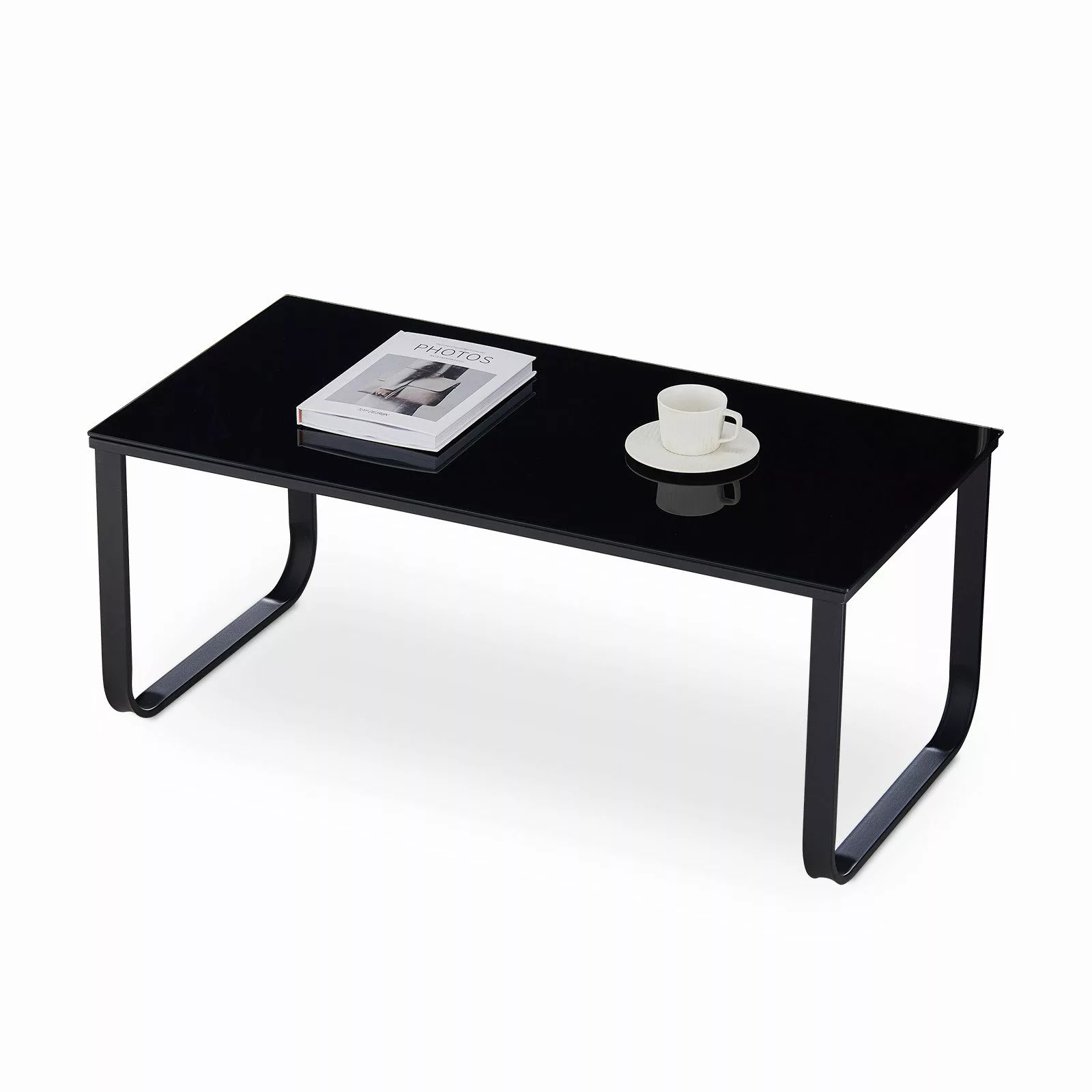 Ofcasa Couchtisch Kaffeetisch, 100x50x42cm Glastisch, Beistelltisch günstig online kaufen