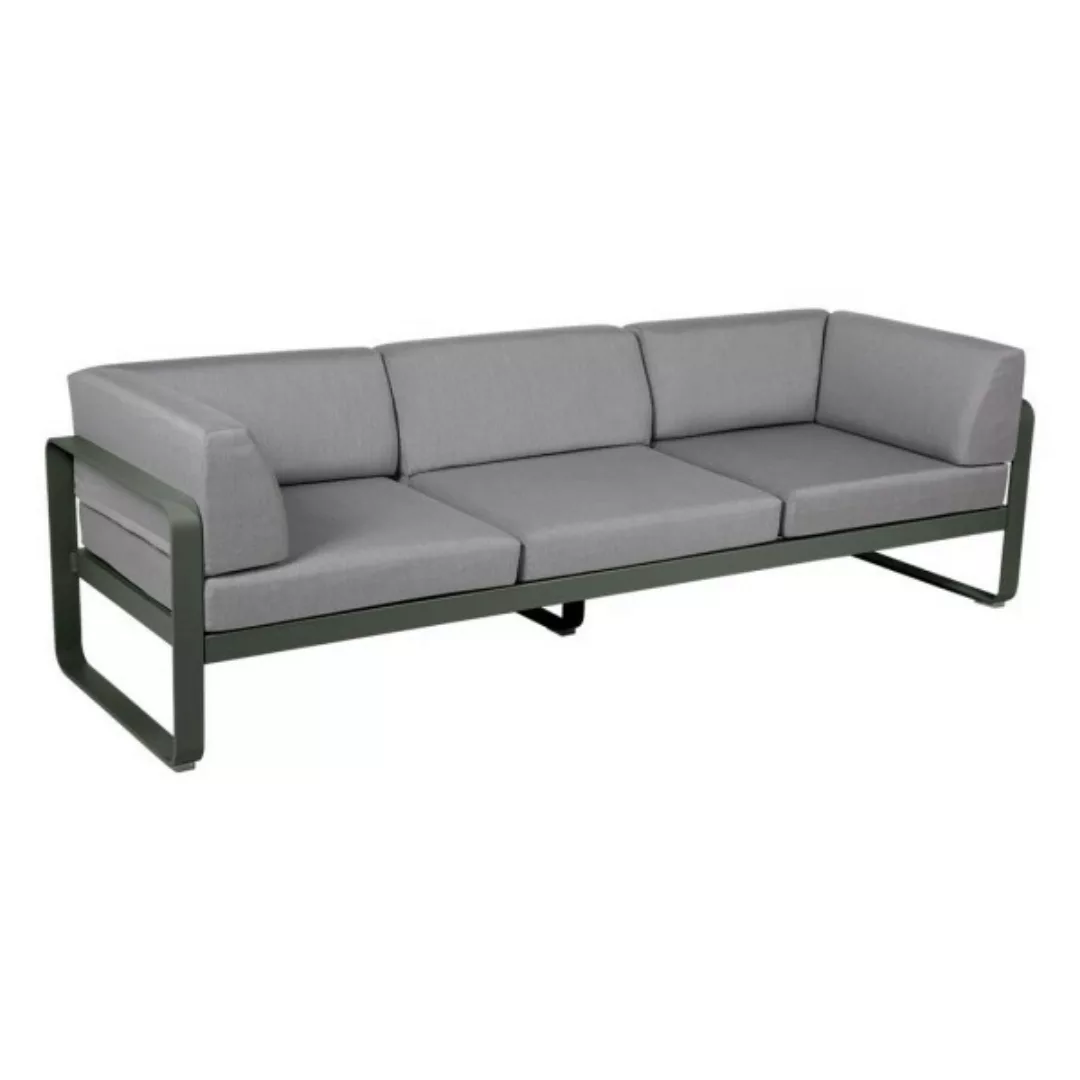 Bellevie 3-Sitzer Club Sofa Outdoor 48 Rosmarin 79 Flanellgrau günstig online kaufen