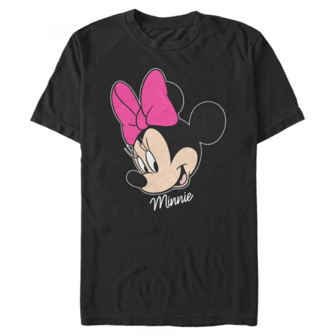 Disney - Micky Maus - Minnie Maus Minnie Big Face - Männer T-Shirt günstig online kaufen