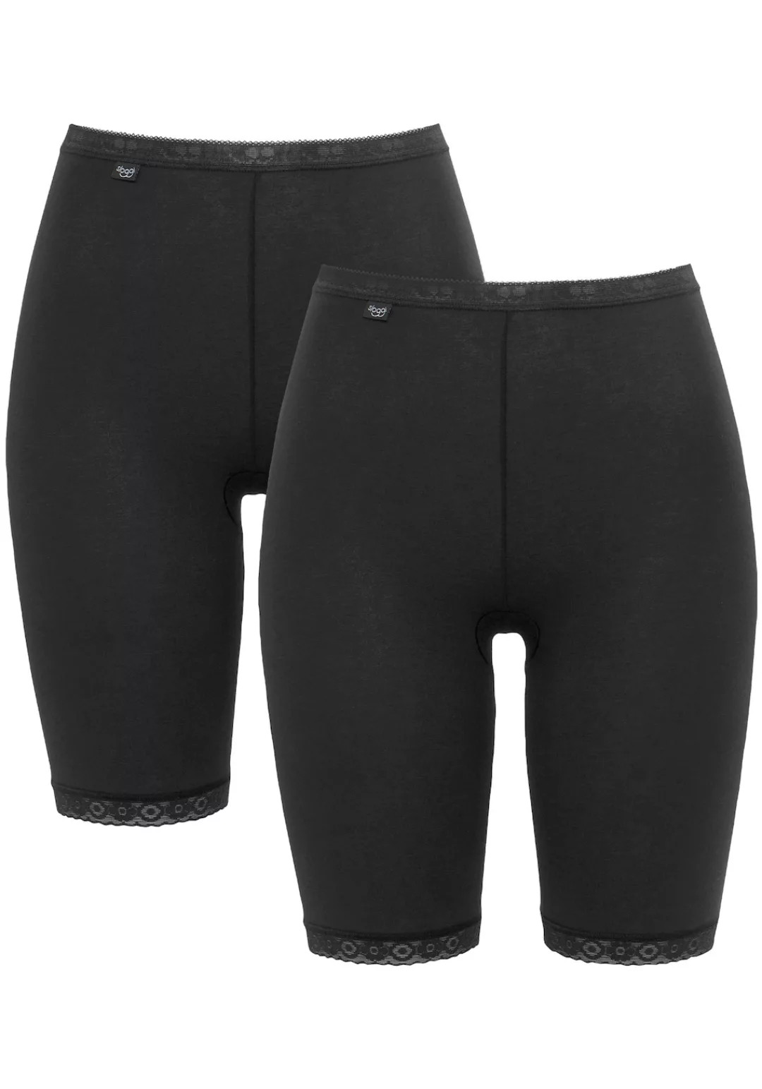 sloggi Lange Unterhose "Basic+ Long 2P", (2er Pack), Long-Pants mit Spitzen günstig online kaufen