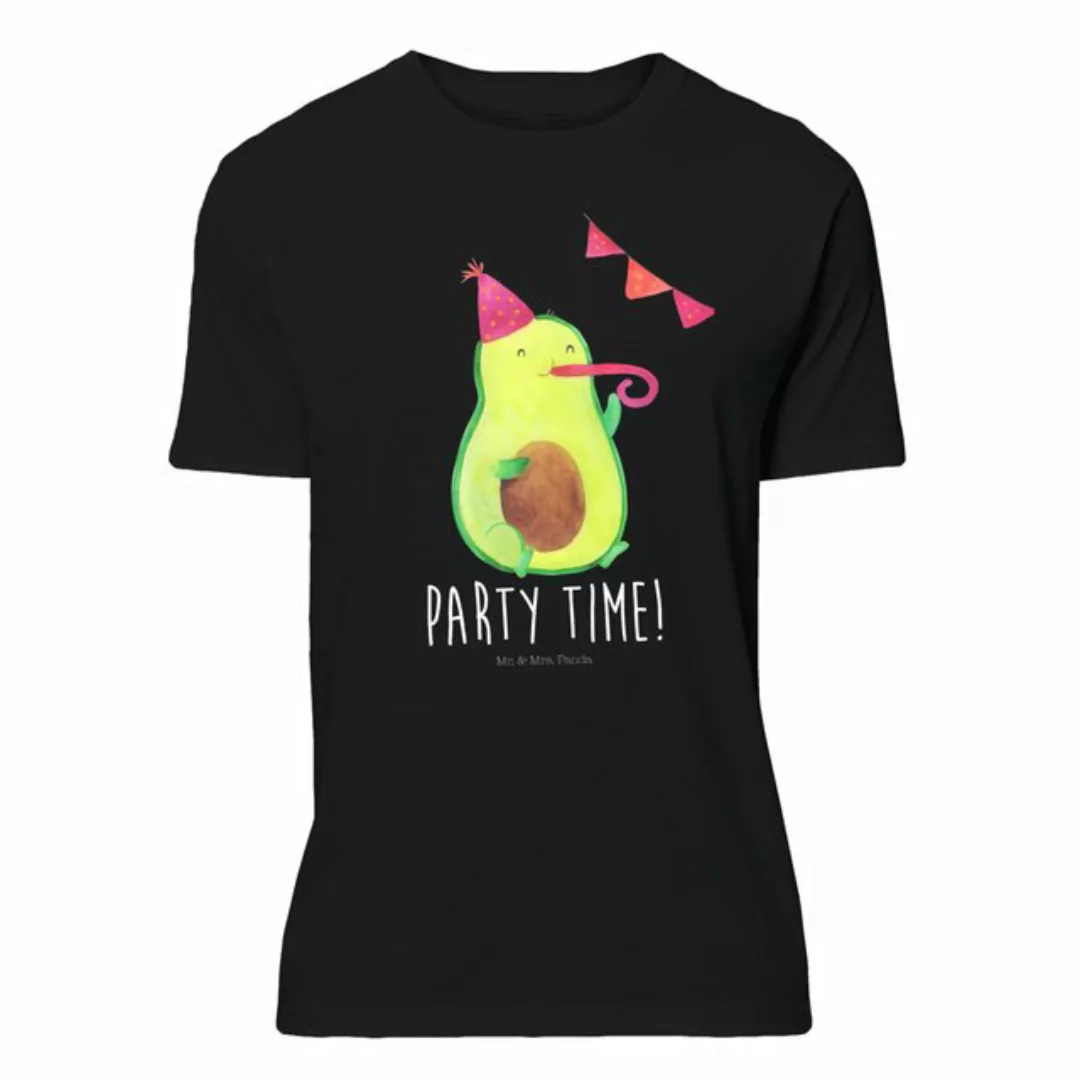 Mr. & Mrs. Panda T-Shirt Avocado Party Time - Schwarz - Geschenk, Veggie, J günstig online kaufen