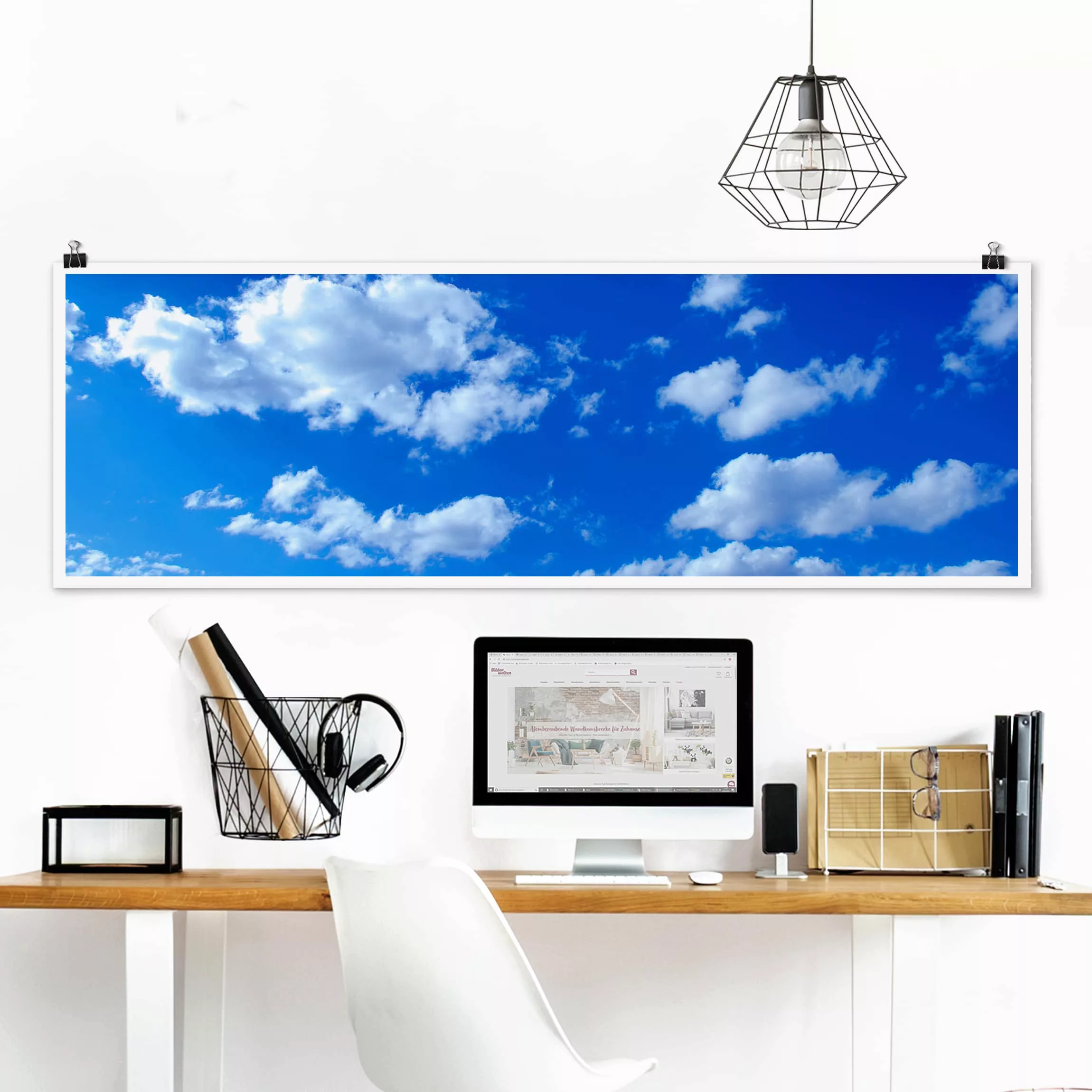 Panorama Poster Wolkenhimmel günstig online kaufen