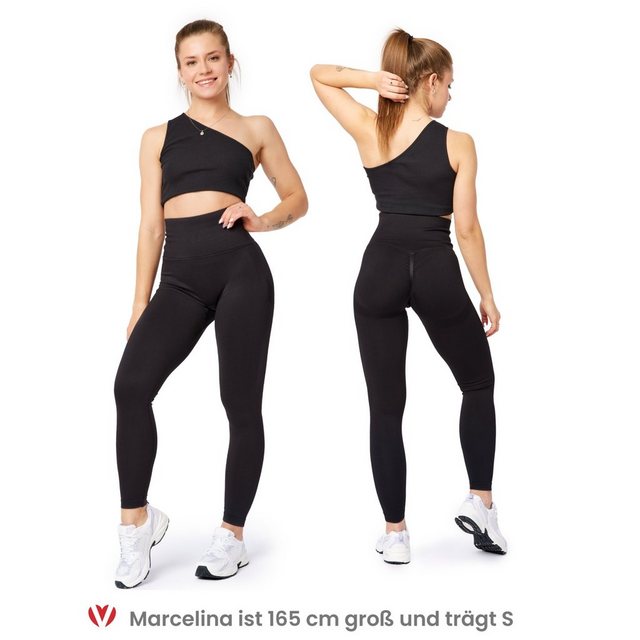 Bellivalini Leggings Damen High Waist Push Up Scrunch BLV50-255 (1-tlg) fig günstig online kaufen