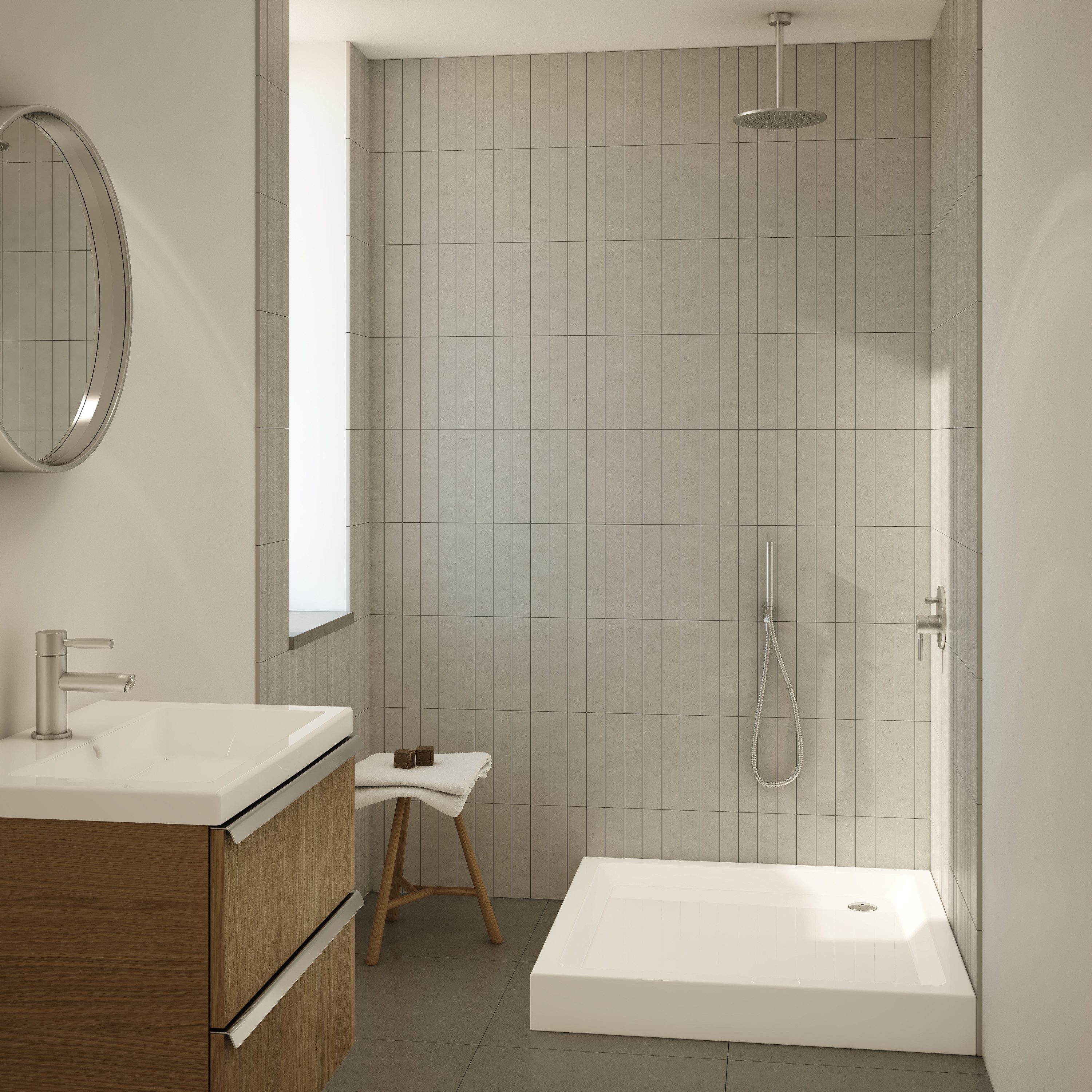 Aquabad® Duschwanne Komplettset NORMA Weiß, Quadrat, günstig online kaufen