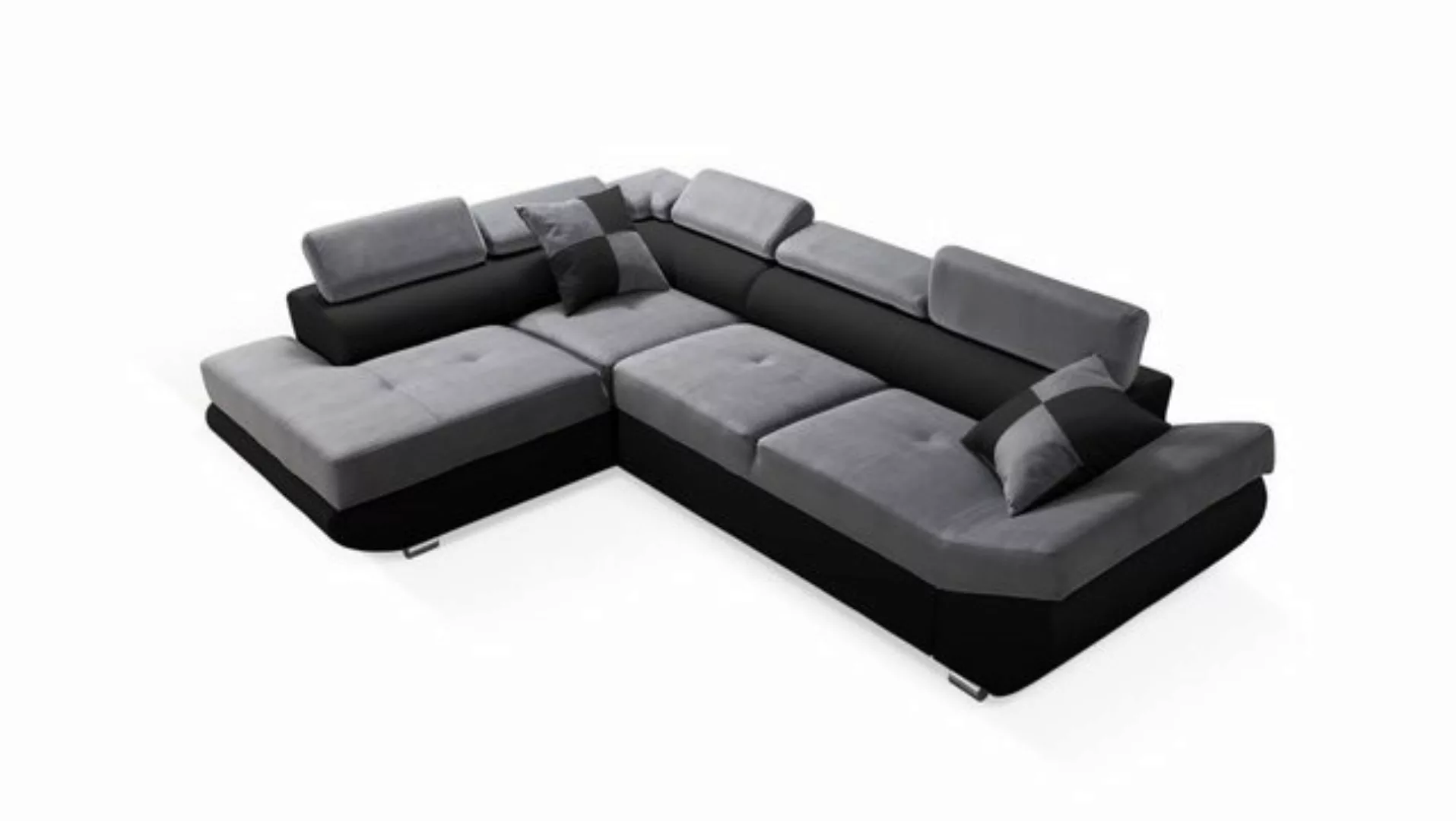 robin Ecksofa Saturn Sofa L-Form mit Schlaffunktion inkl. 2 Kissen günstig online kaufen