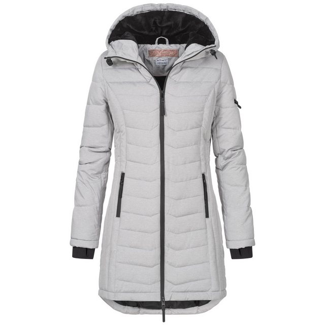 SUBLEVEL Steppjacke Damen Mantel mit Kapuze lange Winter Jacke Langer Parka günstig online kaufen