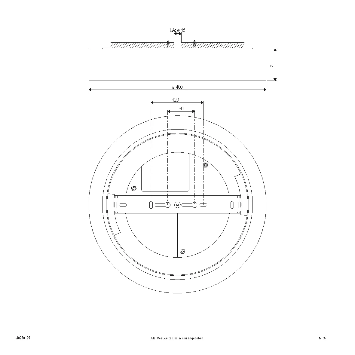 EVN Lichttechnik LED-Anbauleuchte IP54 3000K, 4000K, 5700K R40250125 günstig online kaufen