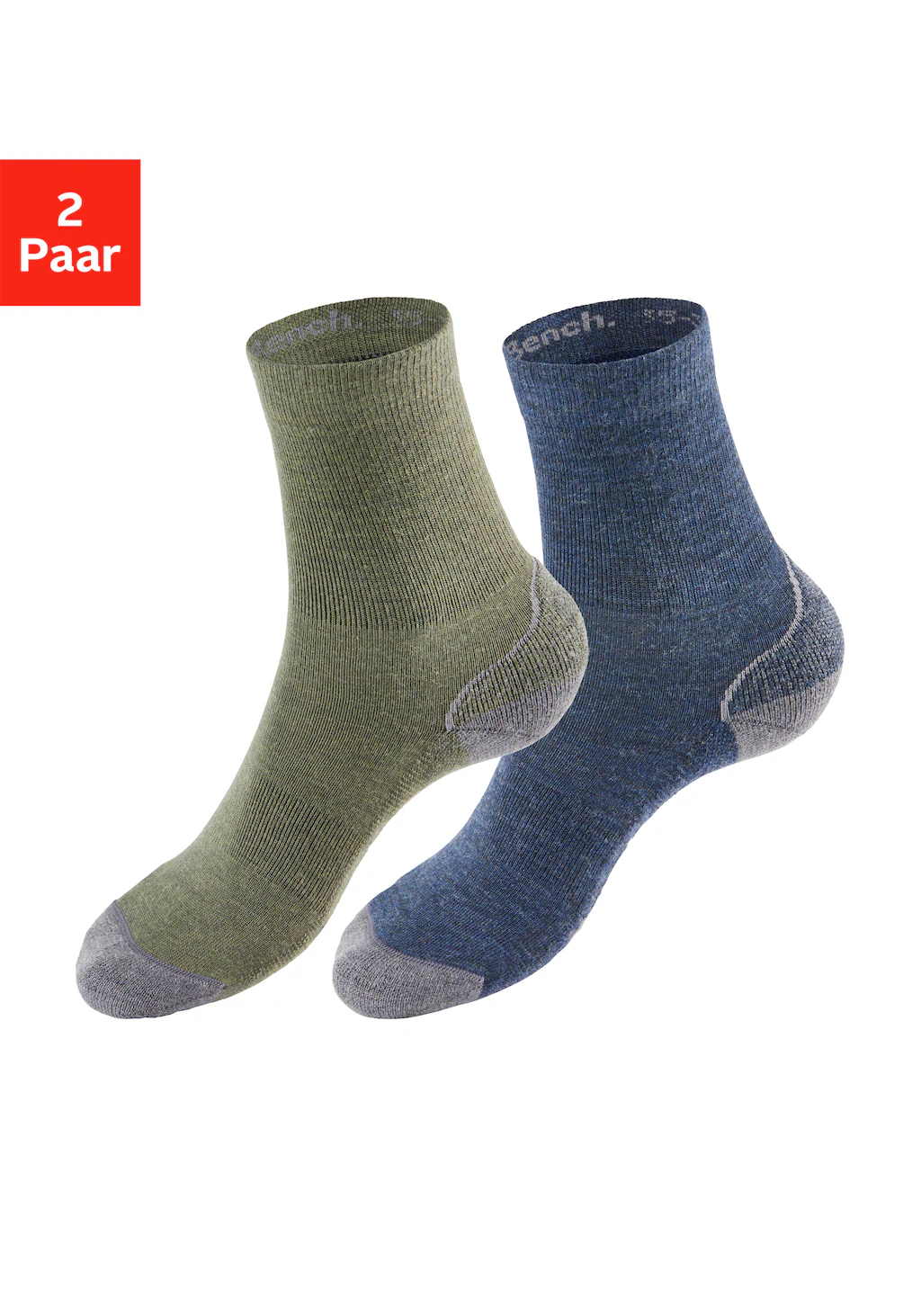 Bench. Wandersocken, (Packung, 2 Paar), Wollsocken aus flauschigem Material günstig online kaufen