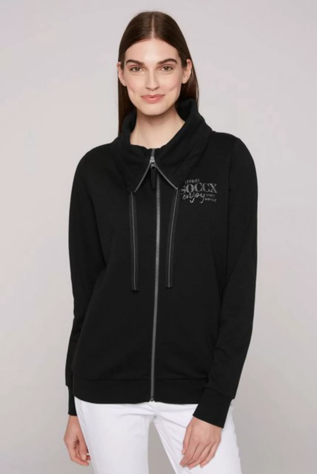 SOCCX Sweatjacke mit weicher Innenseite günstig online kaufen